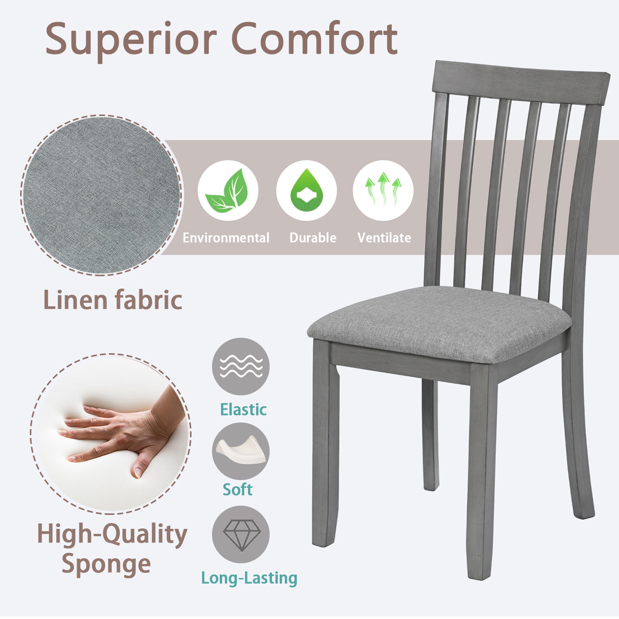 SINOFURN SYA370043BG Dining-Chairs - View #4