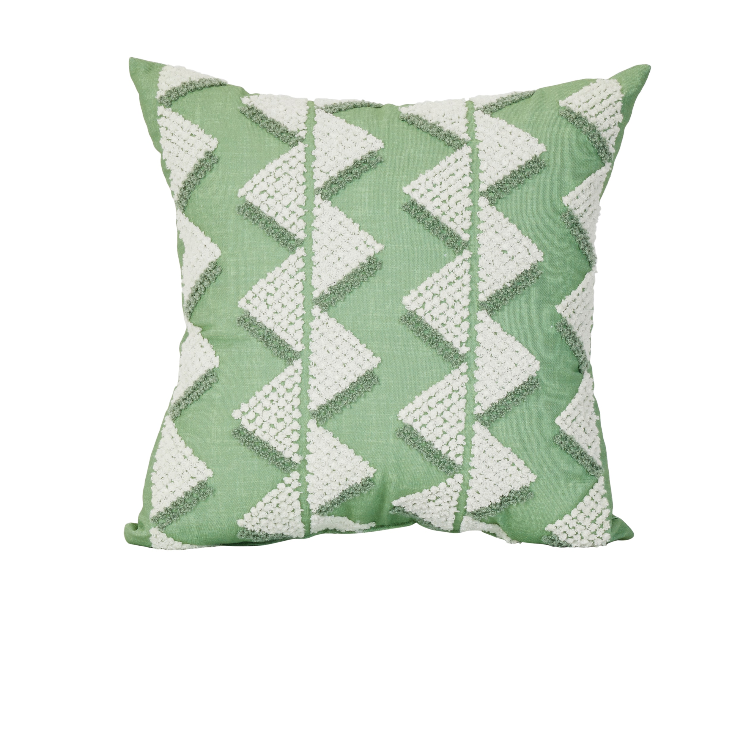 Edie@Home Indoor and Outdoor Light Blue Raffia Geometric Embroidery Lumbar 13 in. x 21 in. Decorative-Pillow