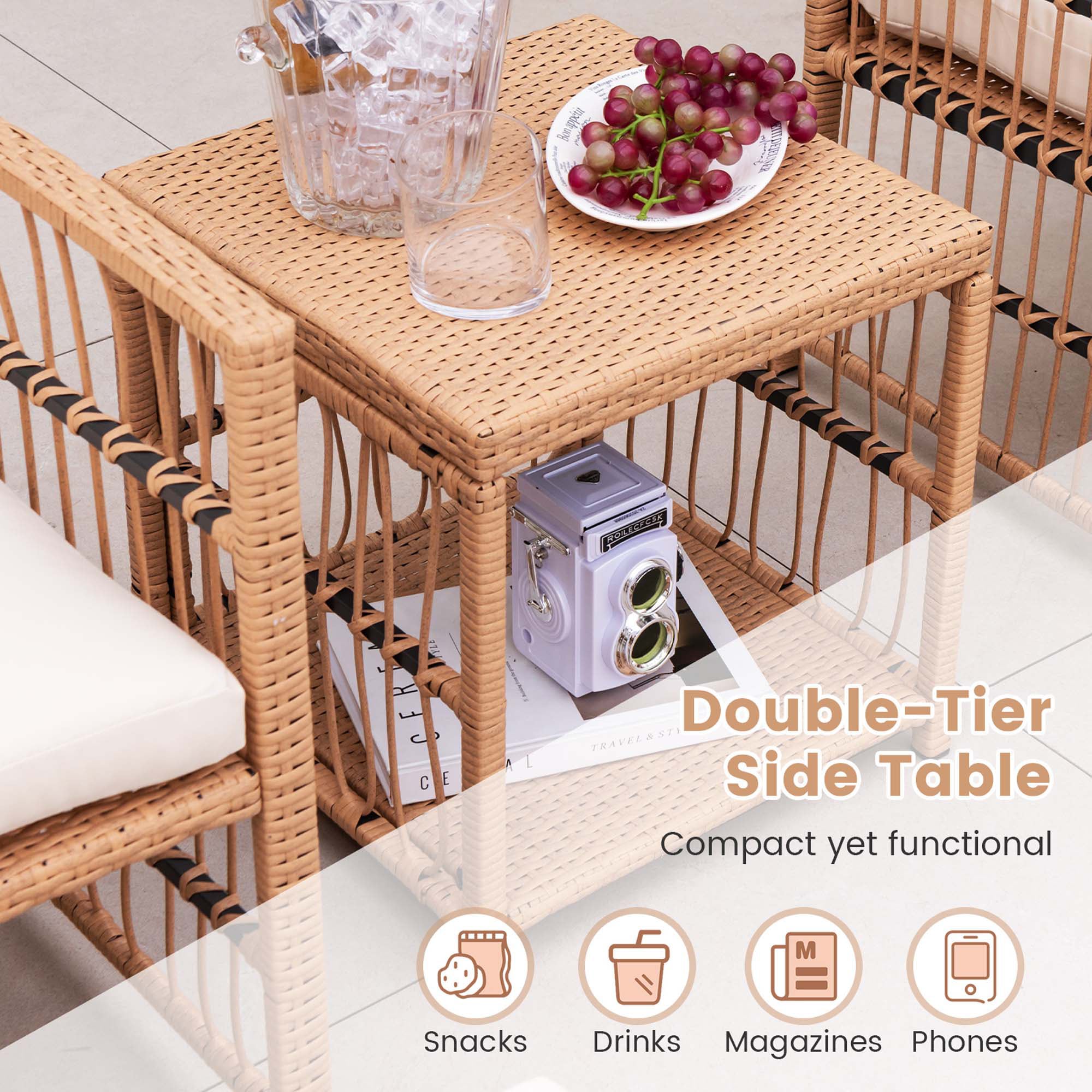 Costway HCST00116 Patio-Conversation-Sets - View #6