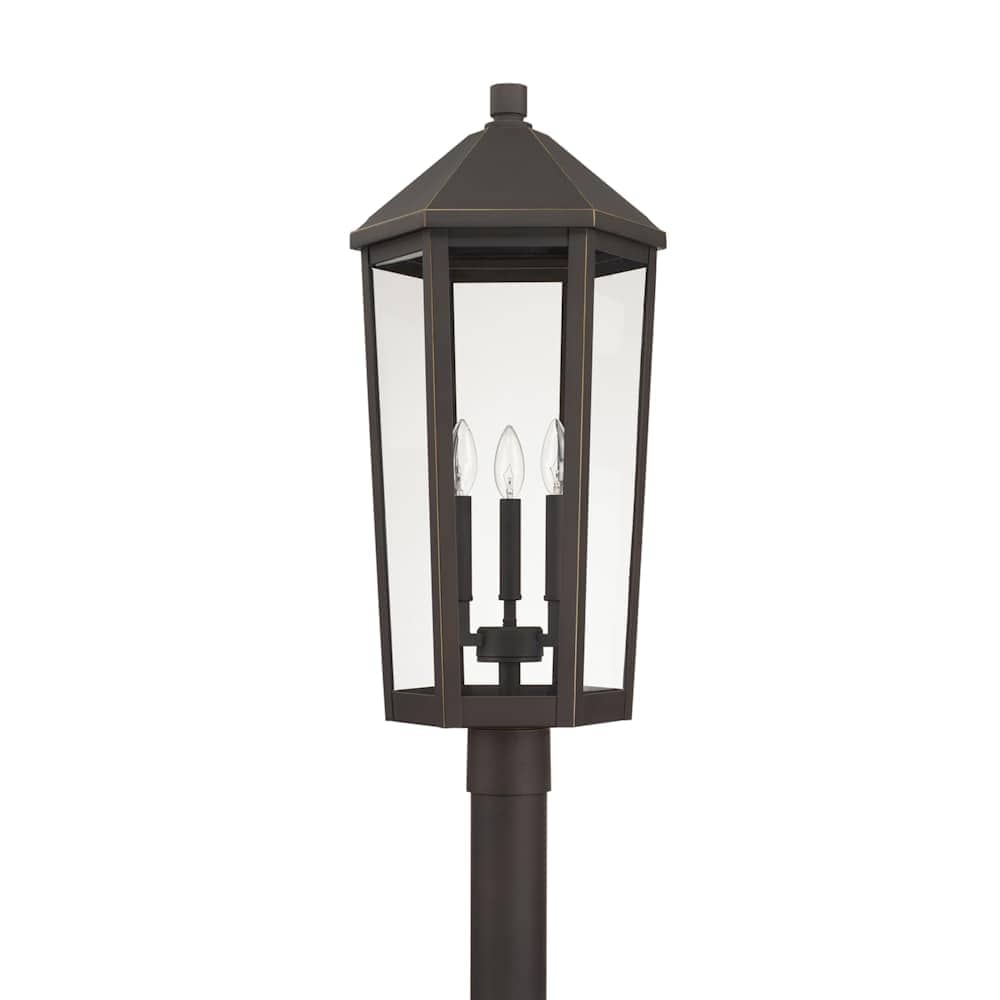 Capital Lighting  926934 Ellsworth 3 Light 28 Inch Tall Outdoor Single Head Post Light