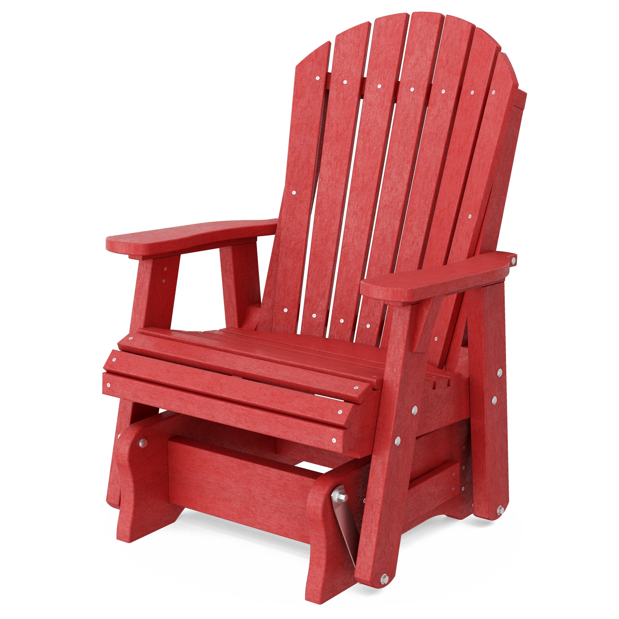 Wildridge LCC-106-CR Heritage 1 -person Cardinal Red HDPE Outdoor Glider
