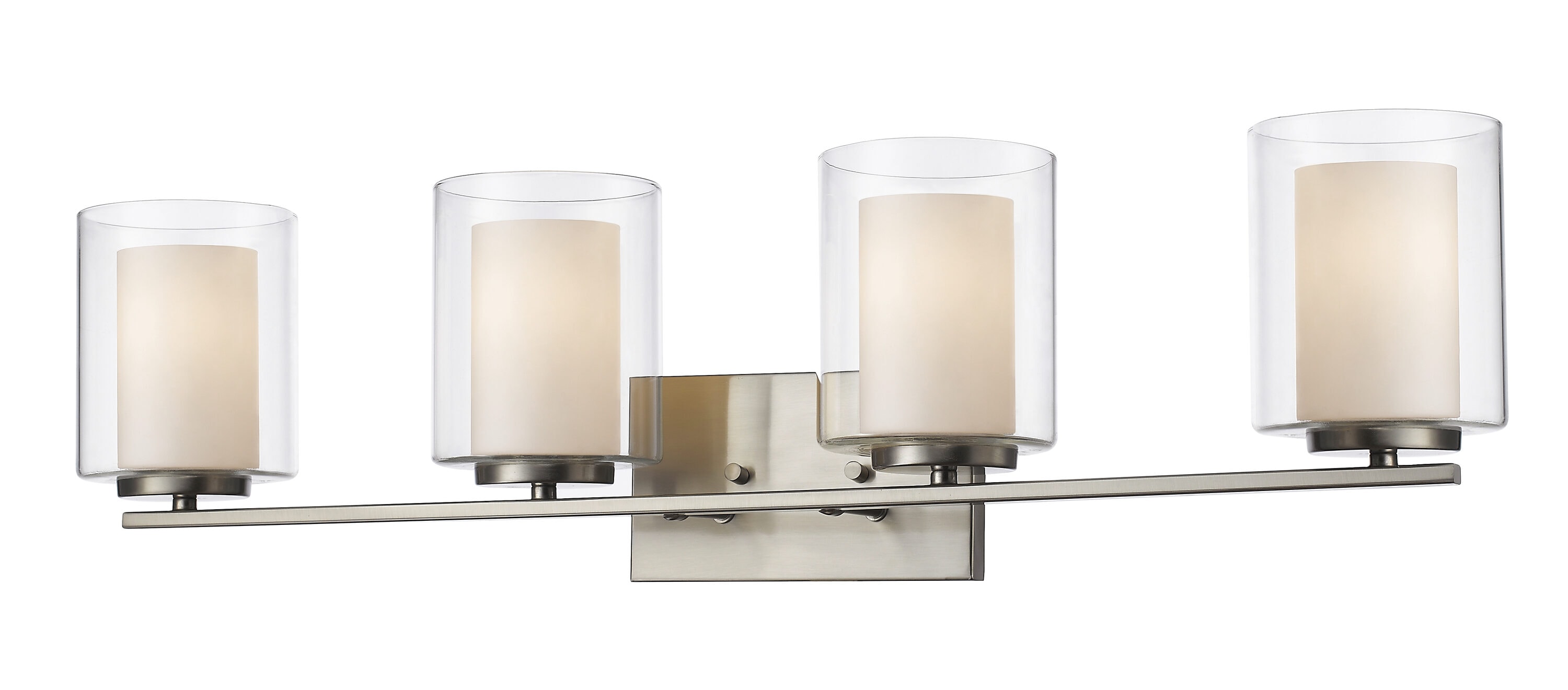 Z-Lite 426-4V-BN Willow 31.5-in 4 -Light Brushed Nickel Modern/contemporary Vanity light