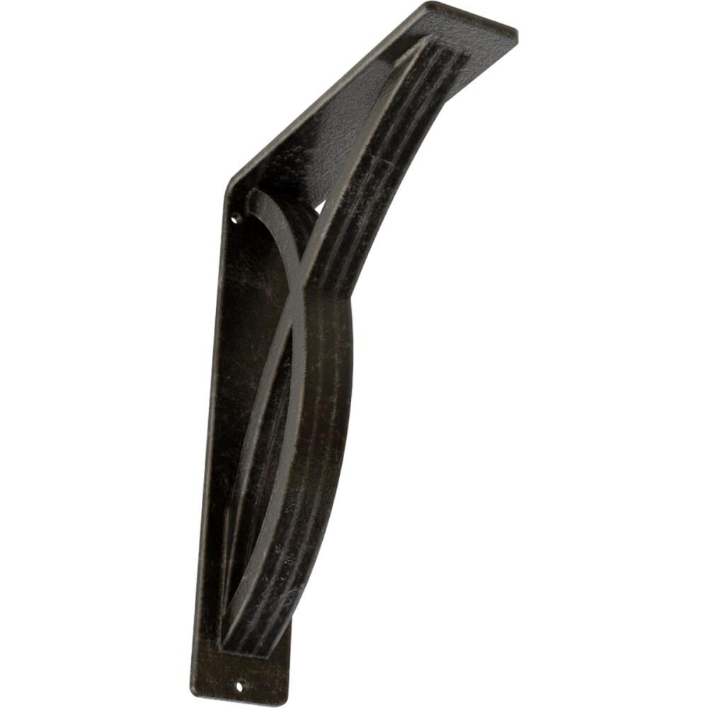 Ekena Millwork BKTM02X07X10TMIAWS Miller 7.5-in x 2-in x 10-in Gray Wrought iron Countertop support bracket