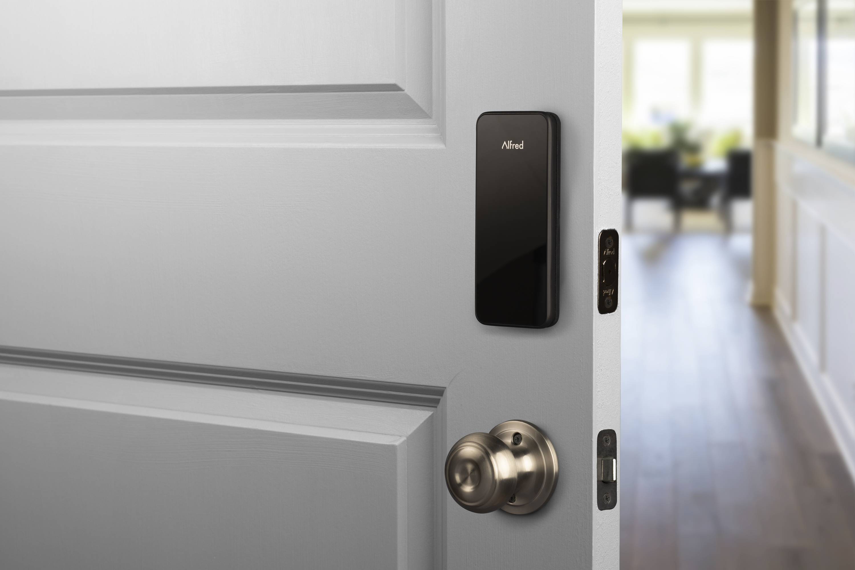 Alfred DB1 Black Bluetooth Compatibility Electronic Deadbolt Lighted ...