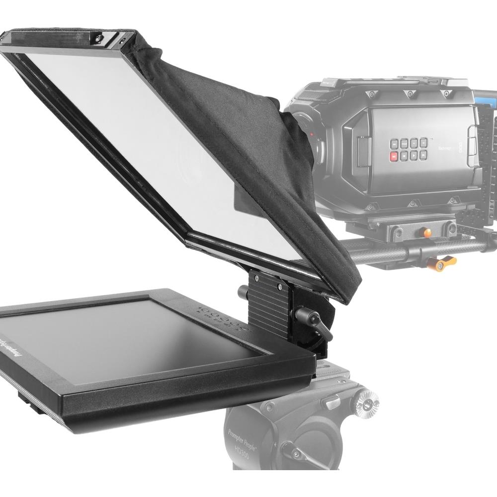  TCNCD388890 Prompter People PRP-PAL12-15MM Teleprompter with Reversing Monitor, Software, Iphone Mounts and Rail Block- 12 x 12 in. Glass, 12 in. and 15mm
