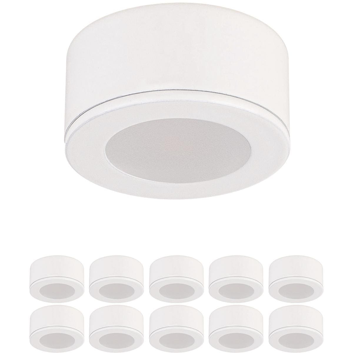 WAC Lighting 2554660 HR-LED10/10-30-WT Mini Puck  White