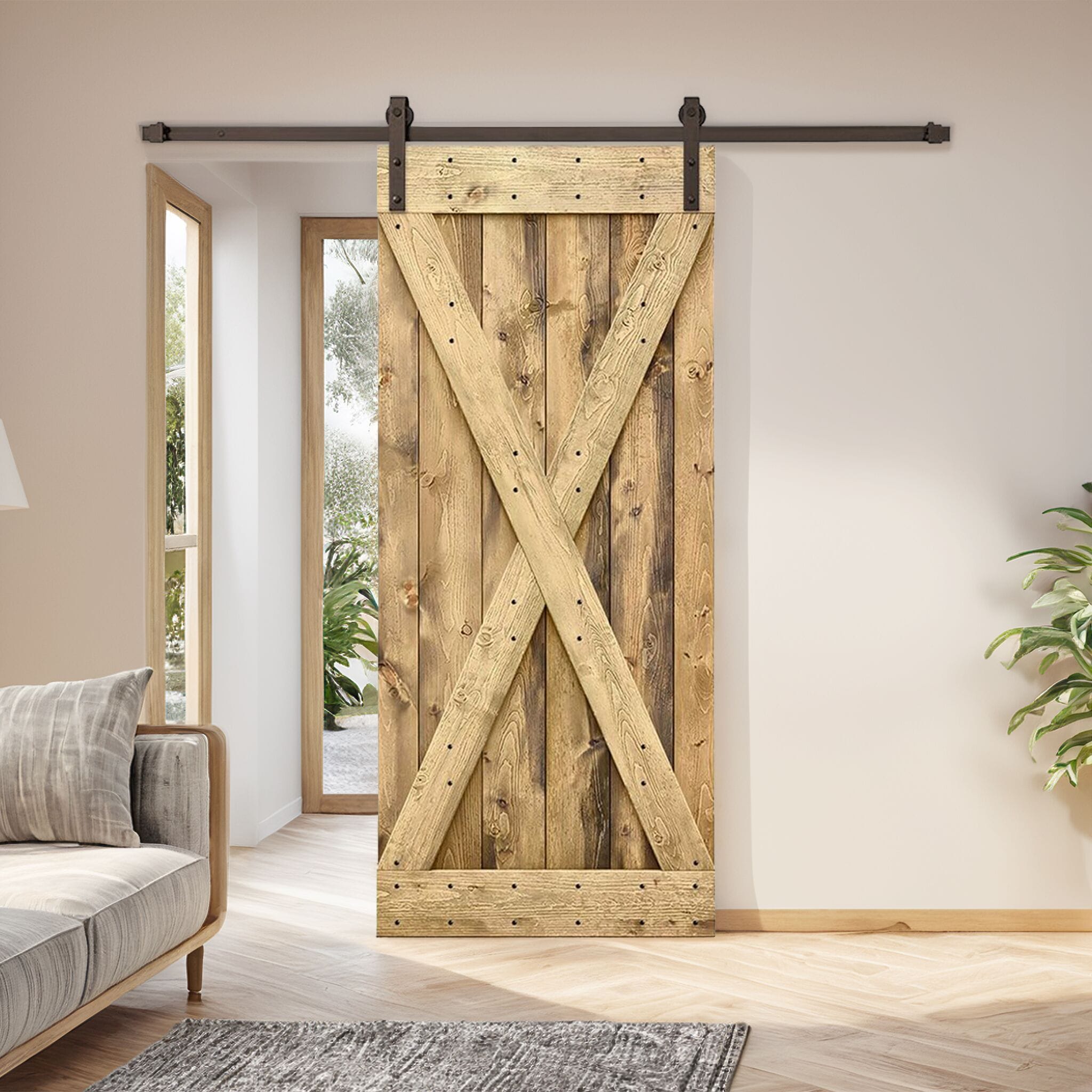 CALHOME TSQ04-AB+X36S Barn-Doors - View #3
