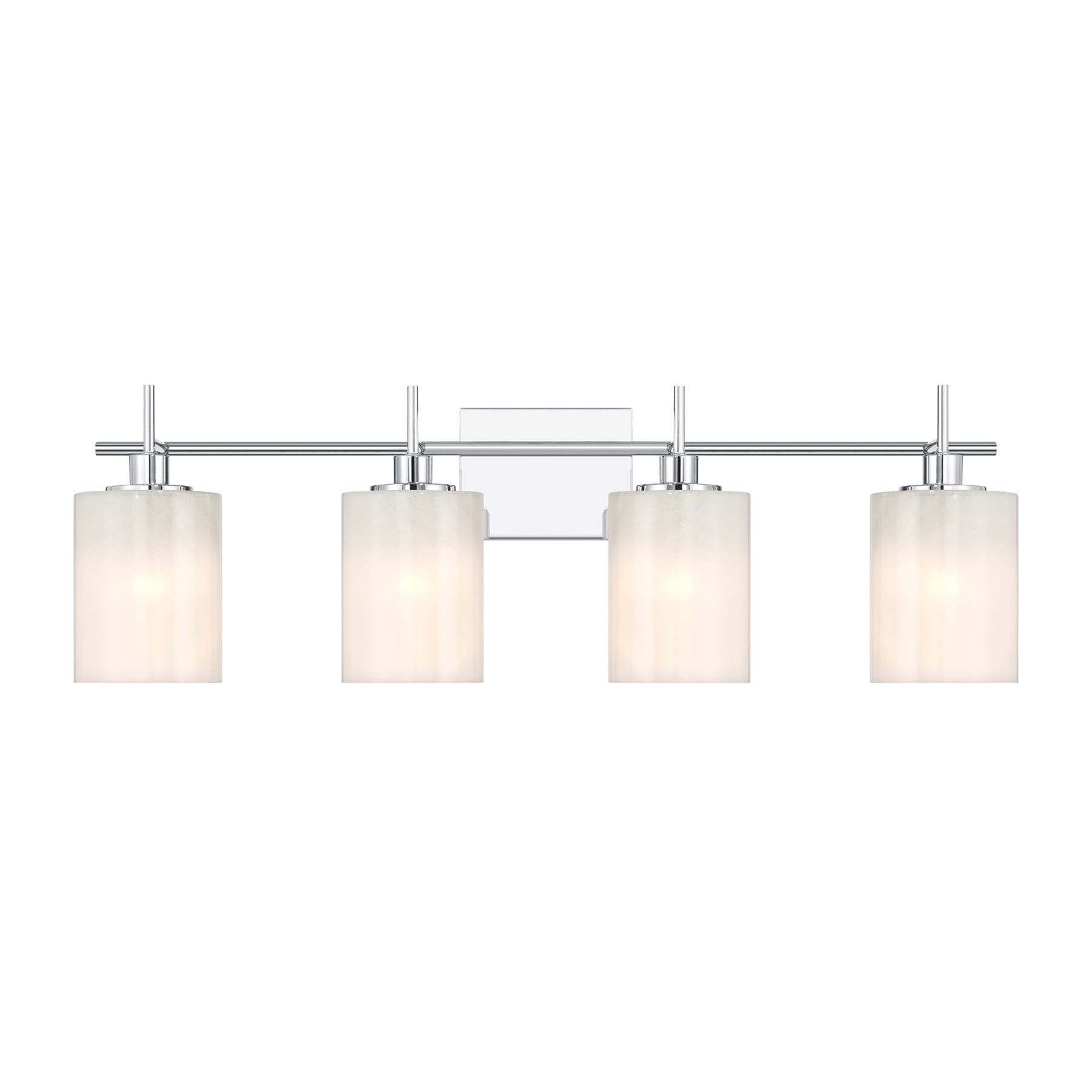 Meridian Lite Trends M80085CH Meridian 30.75-in 4 -Light Polished Chrome Modern/contemporary Vanity light