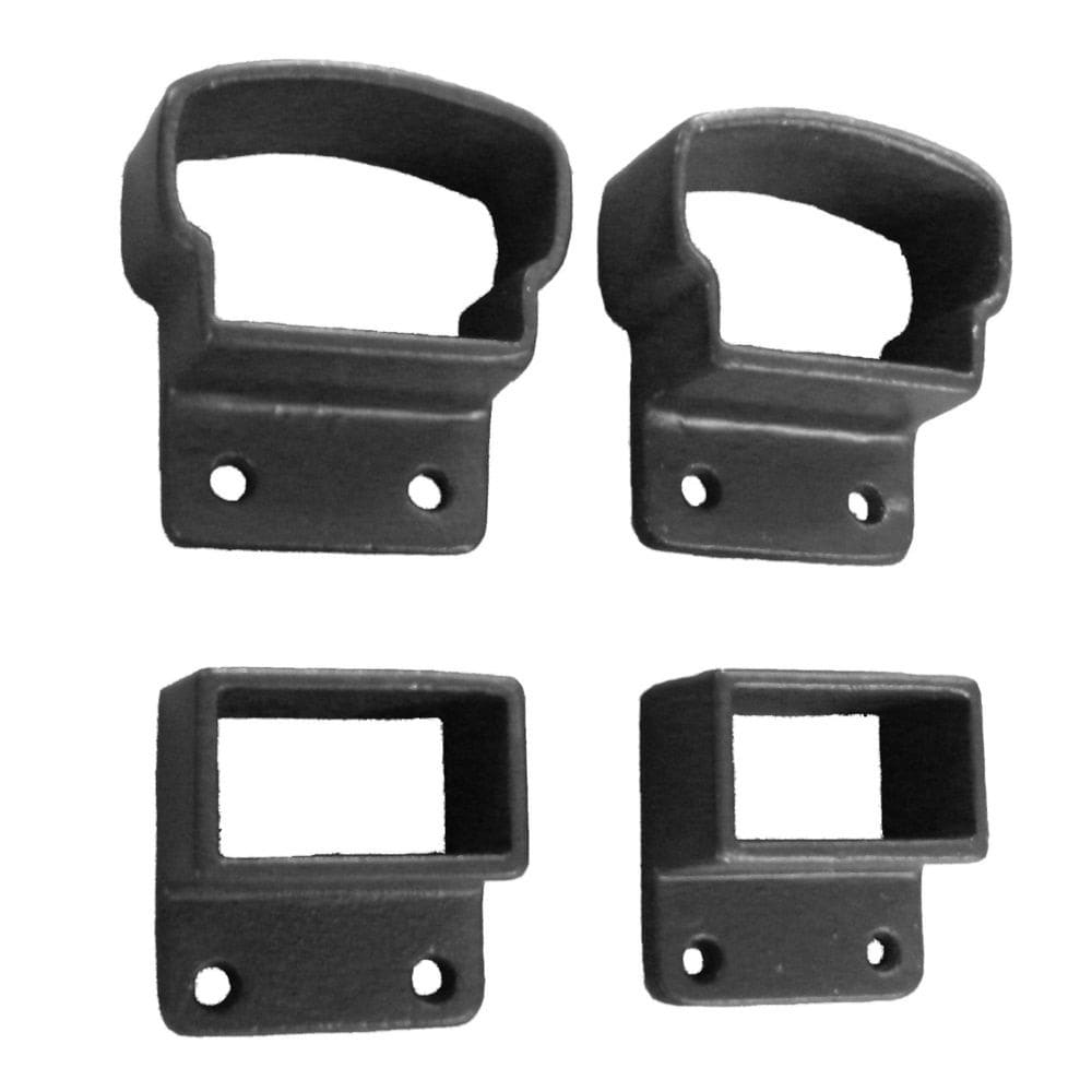 Wolf Handrail WHTBPM2BZ 2-Inches Deep Bronze Cast aluminum Bracket For Metal fence