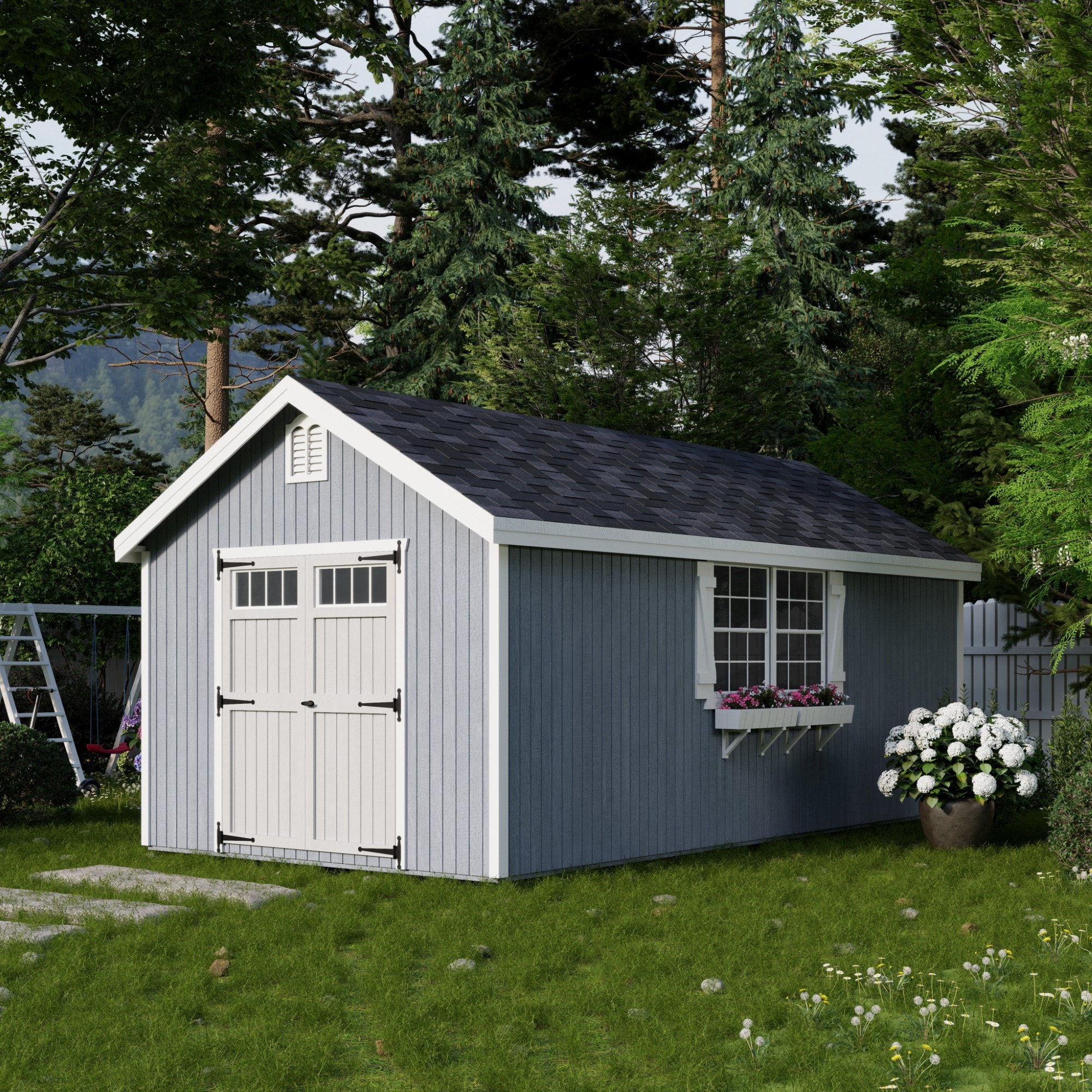 Little Cottage Co 10X20 WCGS-PC Wood-Storage-Buildings - View #2