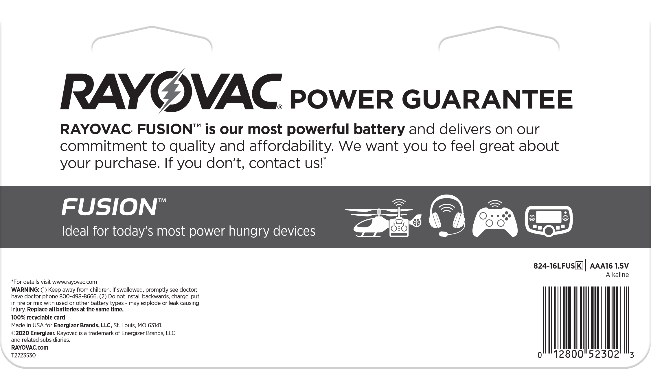 Rayovac 824-16LTFUSJ Aaa-Batteries - View #2