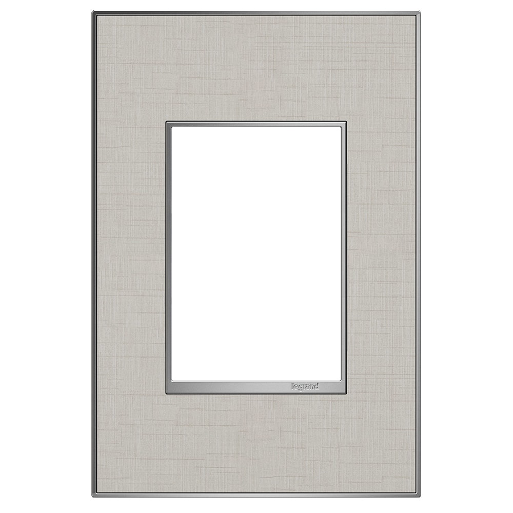 Legrand Adorne 1-Gang Specialty Size True Linen Metal Indoor Screwless ...