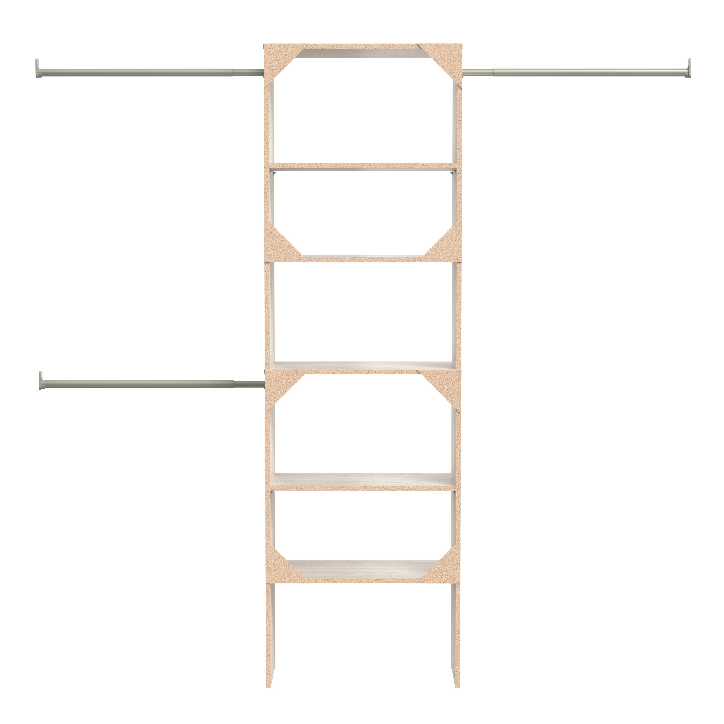 ClosetMaid BrightWood 31.75-in W x 19.67-in D White Solid Shelving