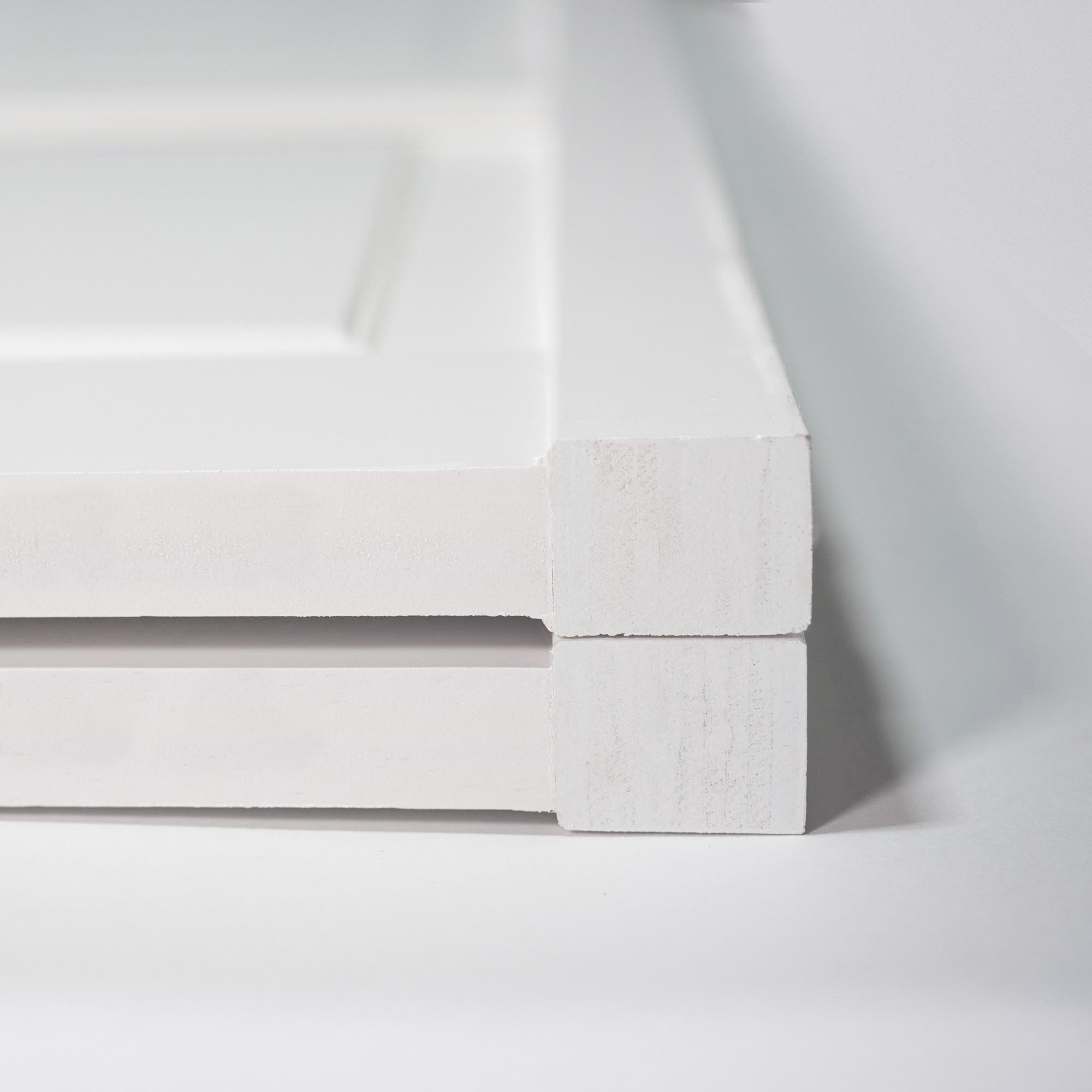 Kimberly Bay 36-in x 80-in Primed Signal White Louver Smooth Primed ...