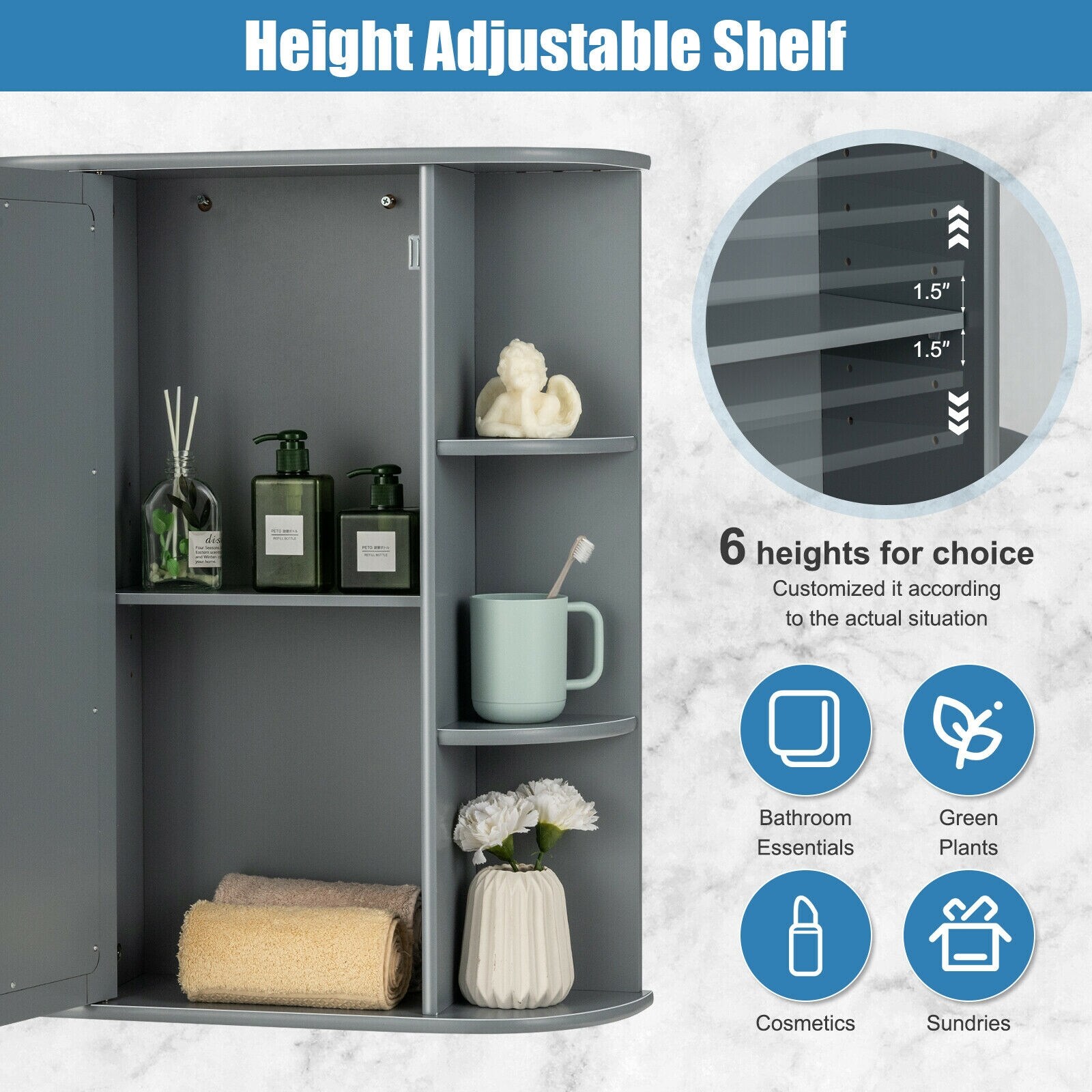 Forclover HYFE-65488 Bathroom-Medicine-Cabinets - View #8