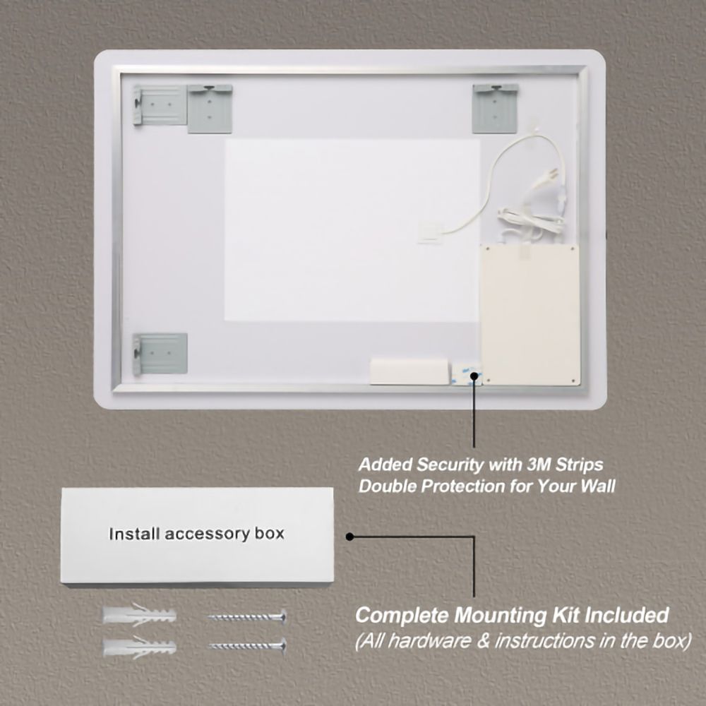 HomLux LW-W2709P243340 Framed-Bath-Mirrors - View #7