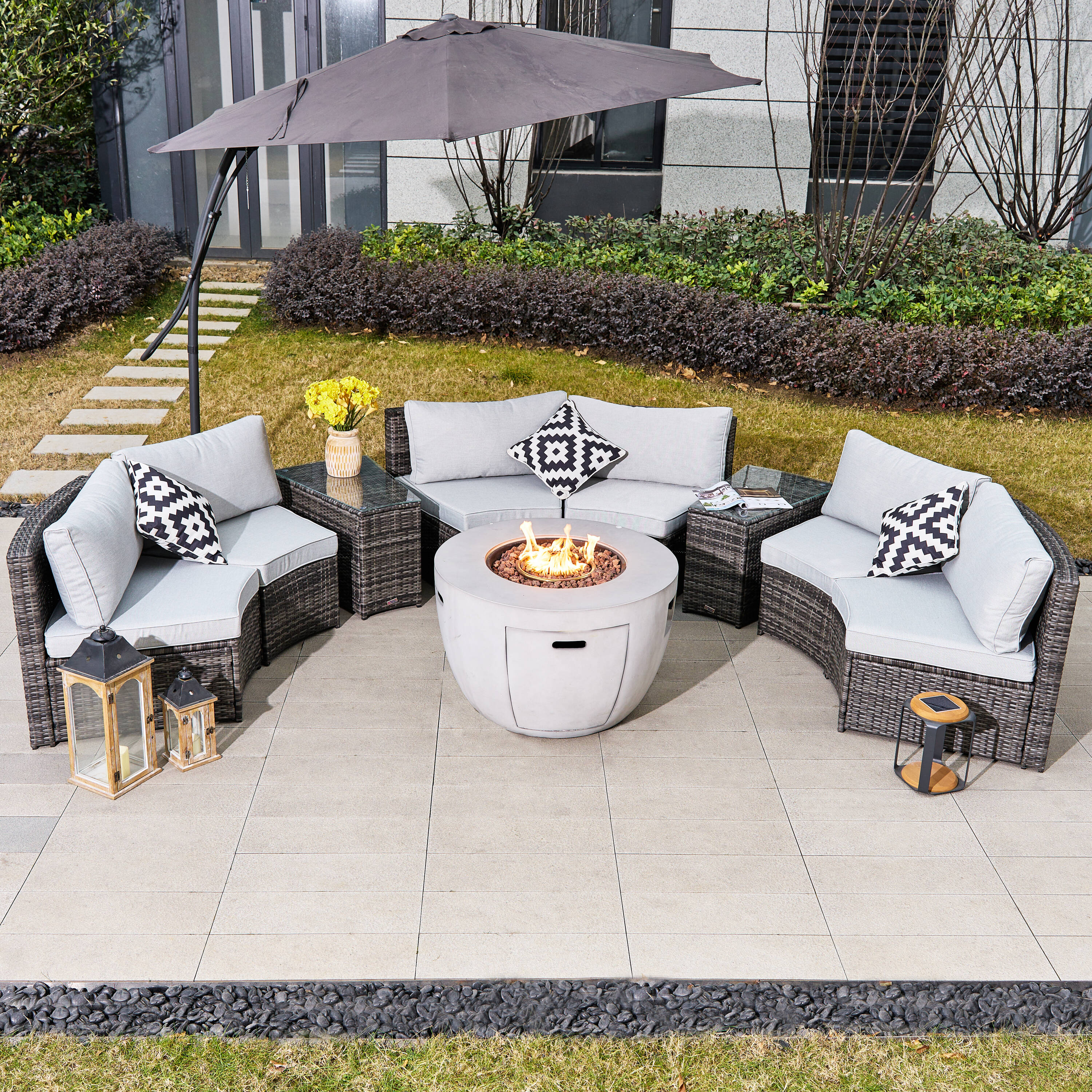 Direct Wicker DWS-1205B6S2T&2160G Patio-Conversation-Sets - View #4