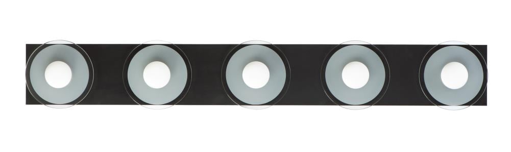 Maxim Lighting 24764FTSWBK Helio 46.5-in 5-Light Black LED Transitional Vanity Light