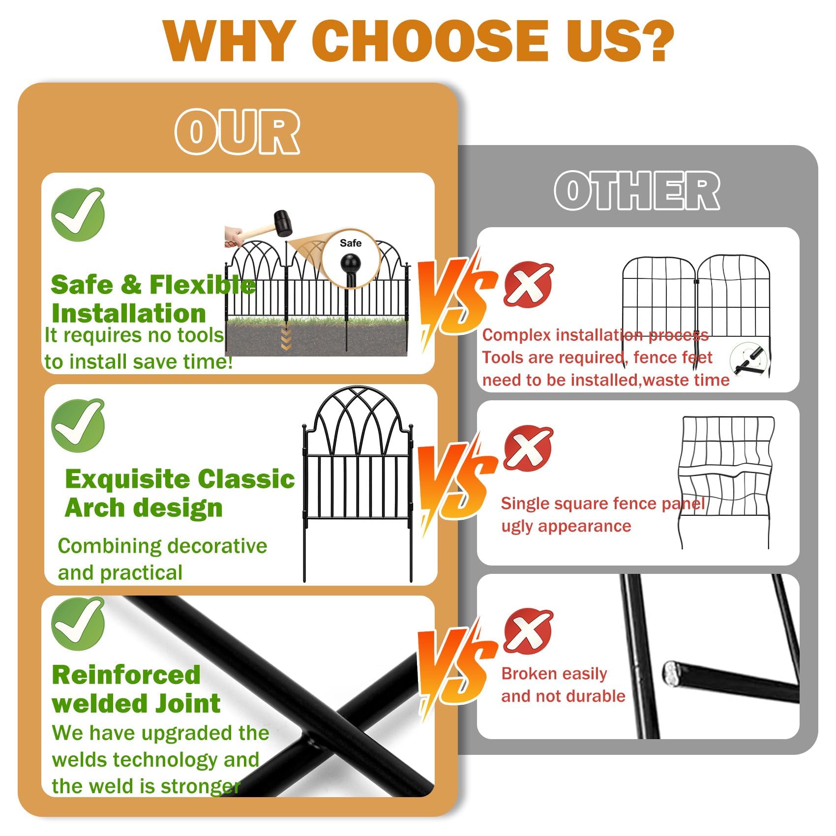 Afoxsos LAF0304F40 Garden-Utility-Fencing - View #3