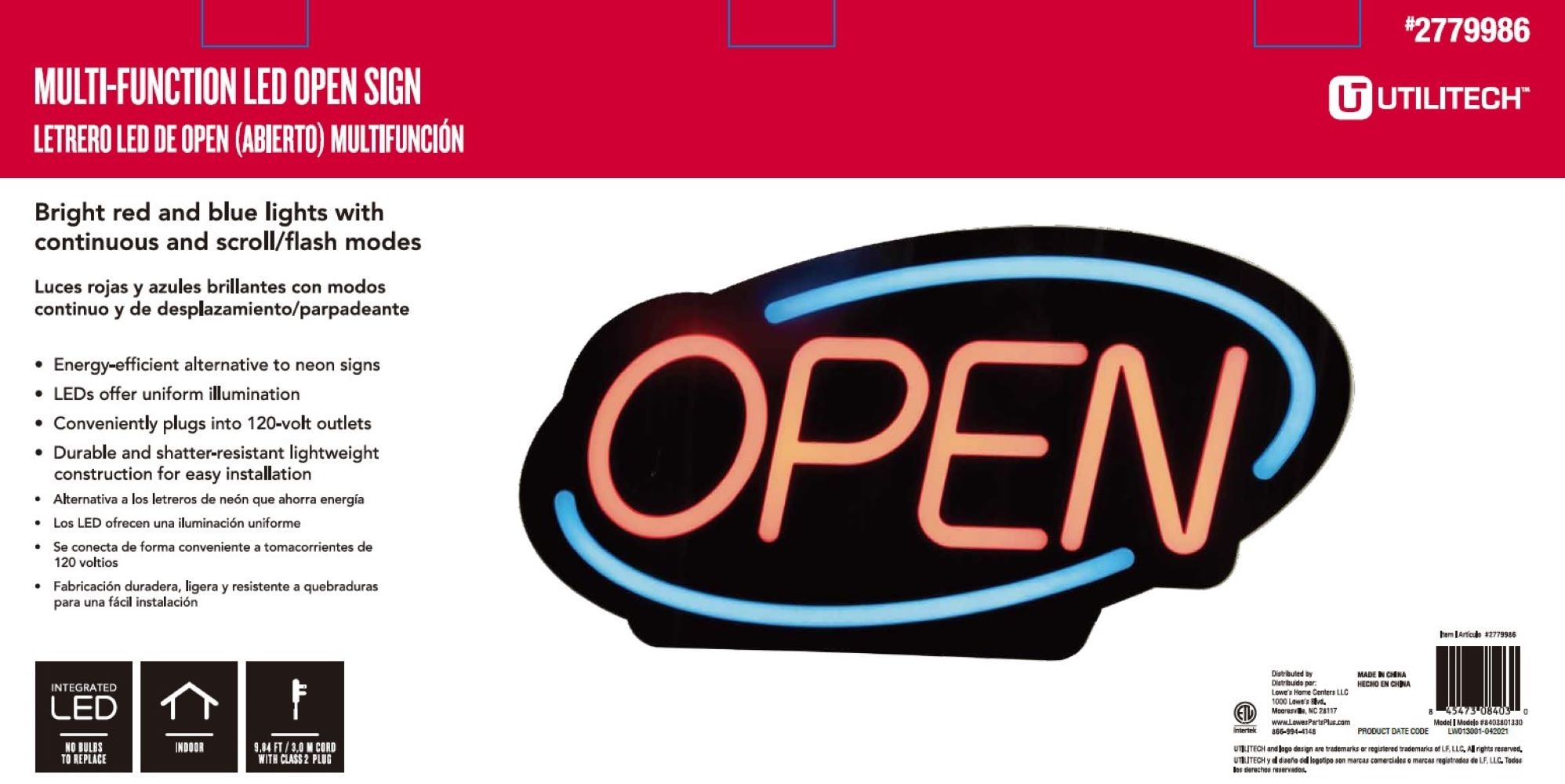 Utilitech 8403801330 Neon-Signs - View #5