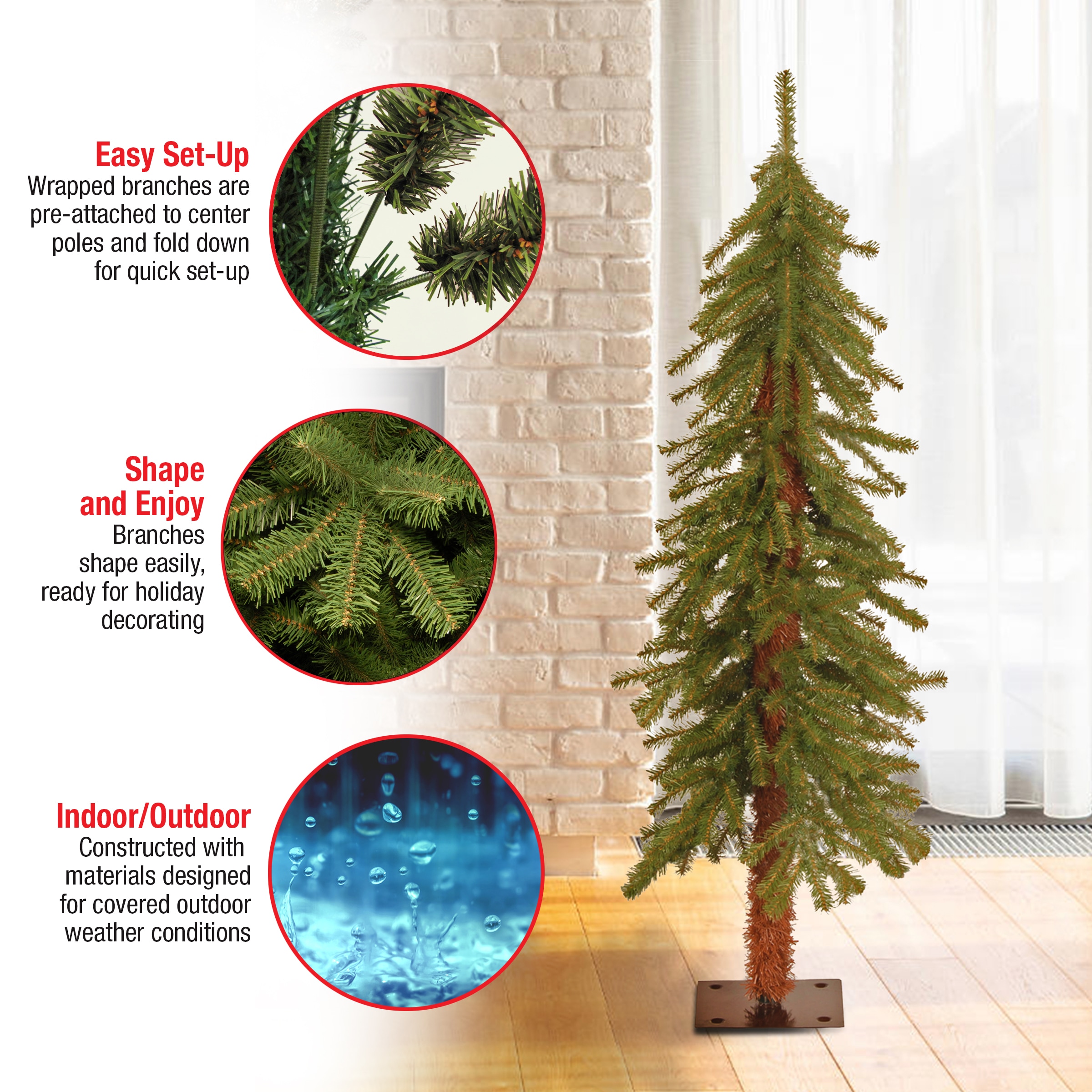 National Tree Company CED7-40-S Artificial-Christmas-Trees - View #5