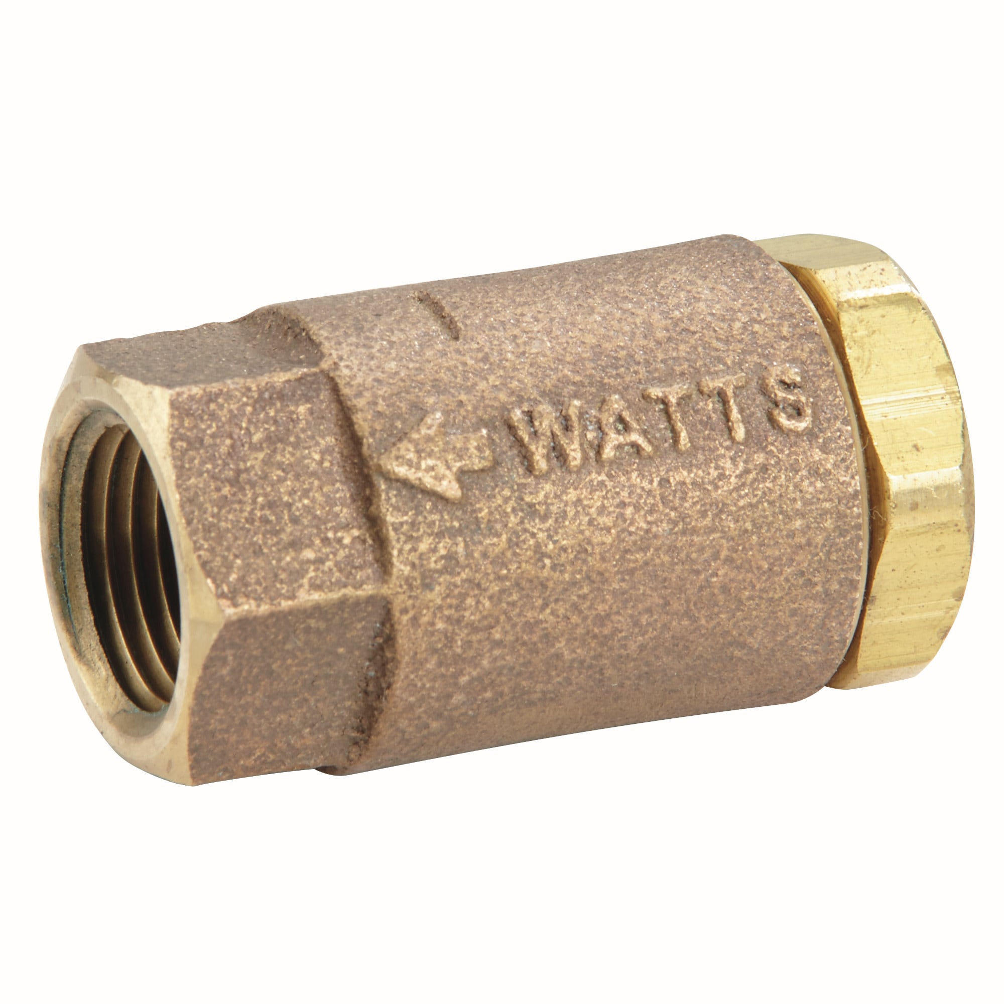 Watts 3/8-Inch Lead Free Brass Silent Check Valve Viton Disc NPT Female Threaded End Connections