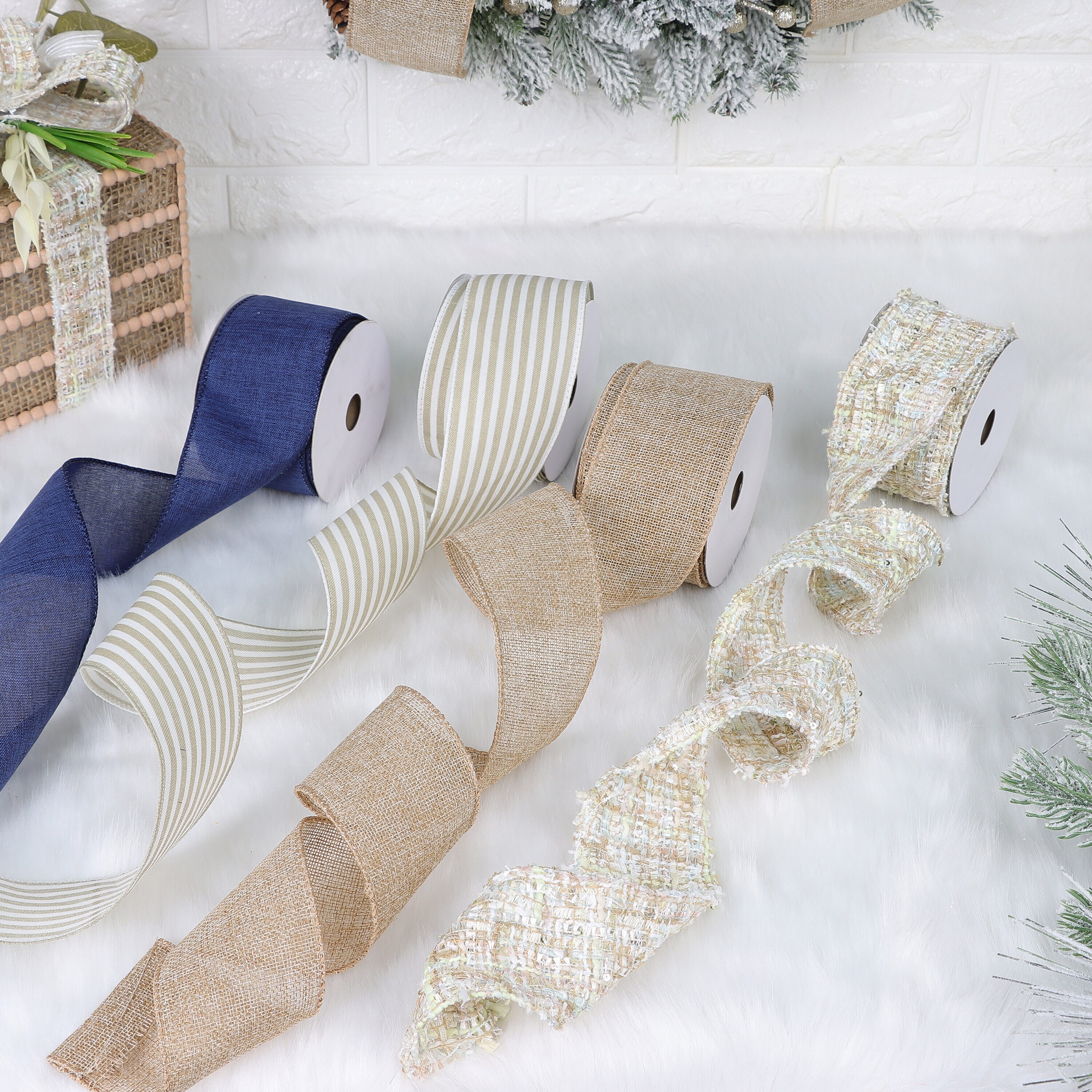 Holiday Living LG-24RASST Decorative-Bows-Ribbon - View #4