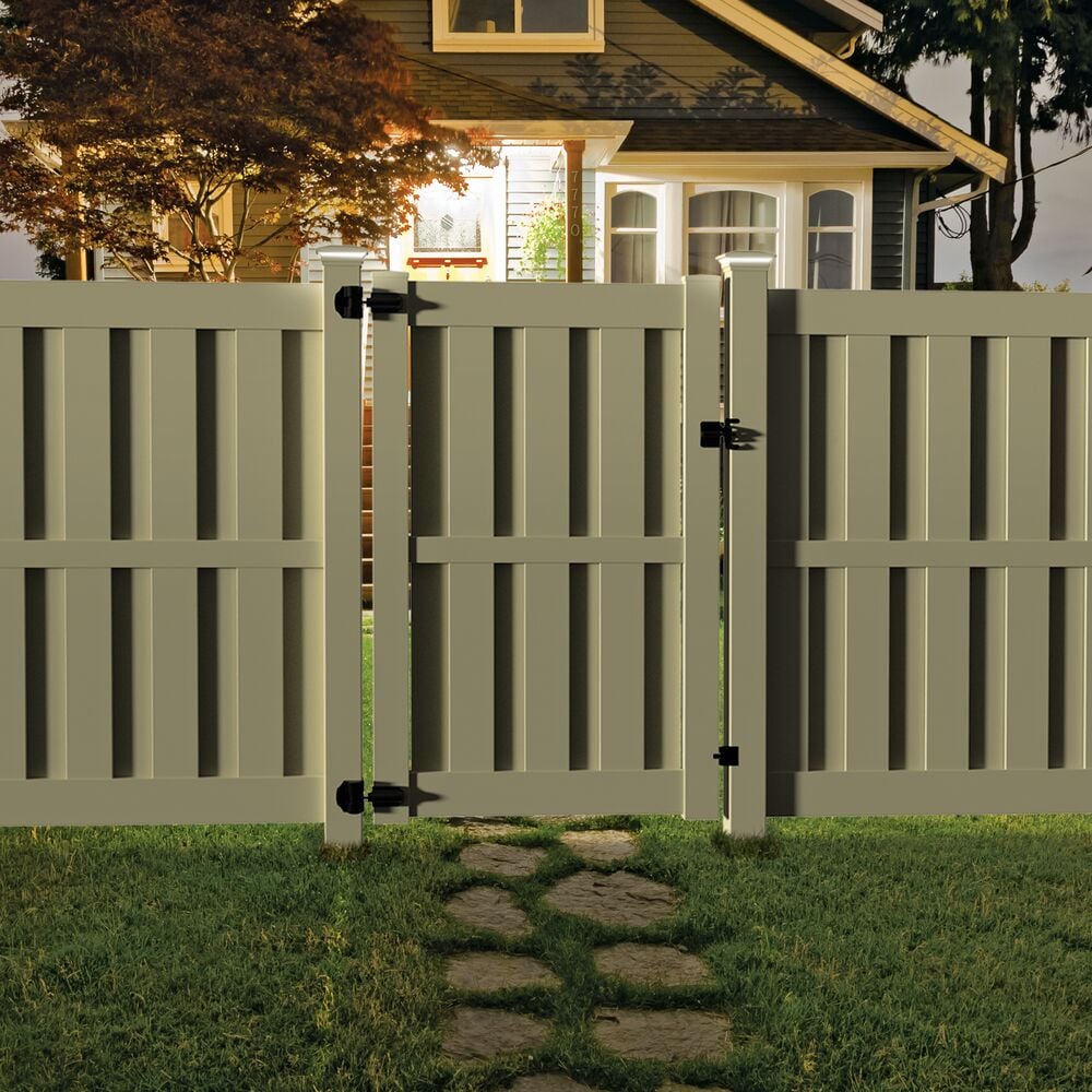 Freedom 5-in W x 5-in L Sand Vinyl Fence Post Cap- Fits Common Post Measurement: 5-in x 5-in