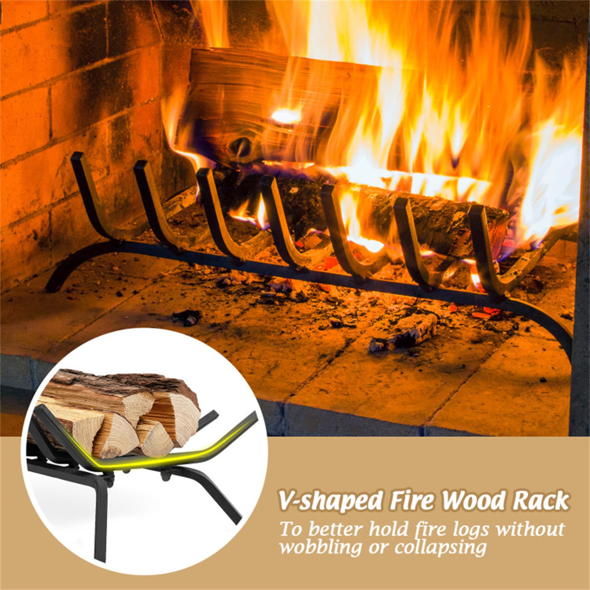 BABOOM BOM-10282-M-CO Fireplace-Grates - View #7