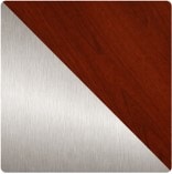 Brushed Nickel with Cherry Blades