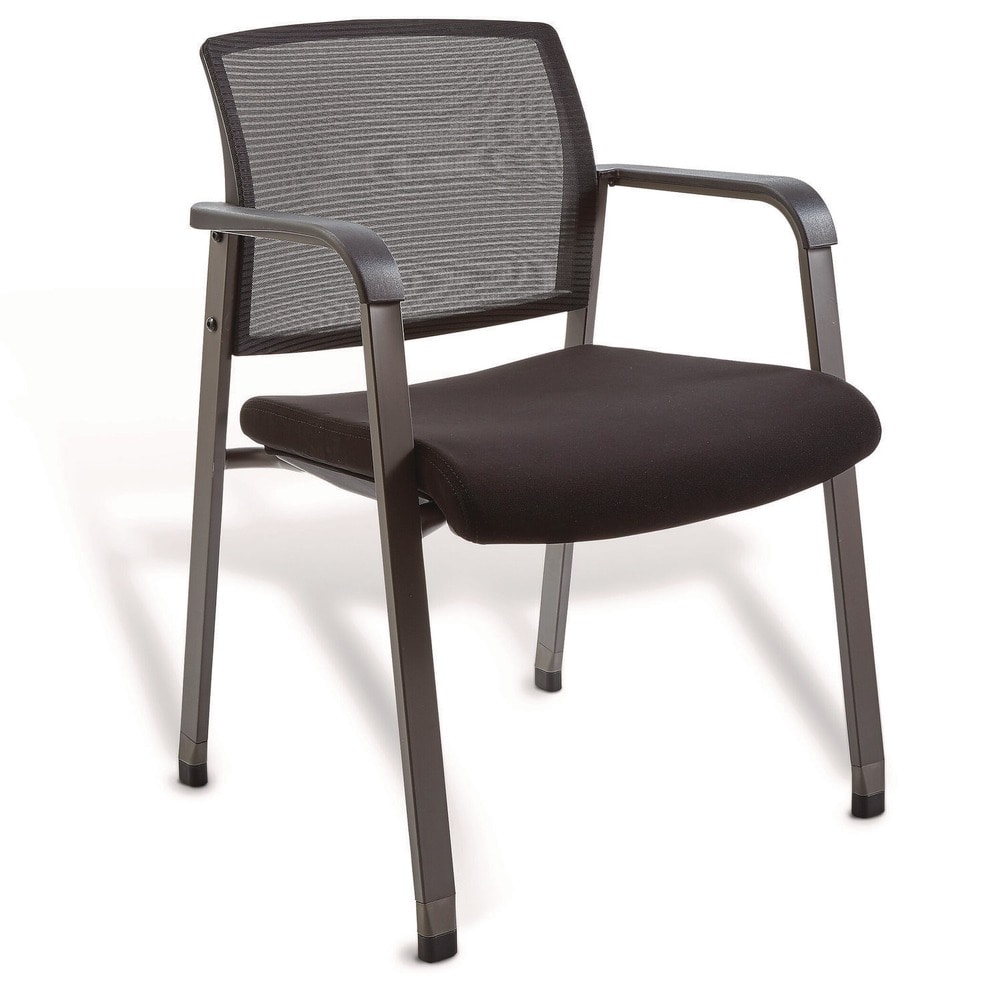 Alera - ALEER4317 24.41 inch x 22.64 inch x 31.73 inch Elgar Fabric Guest Chair - Black Seat - B...