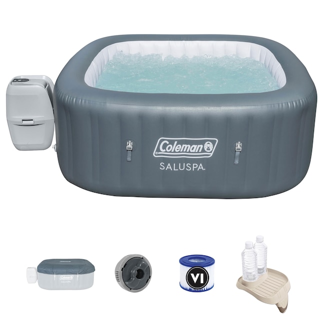 Bestway 71-in x 28-in 4-Person Inflatable Square Hot Tub in the Hot Tubs &  Spas department at