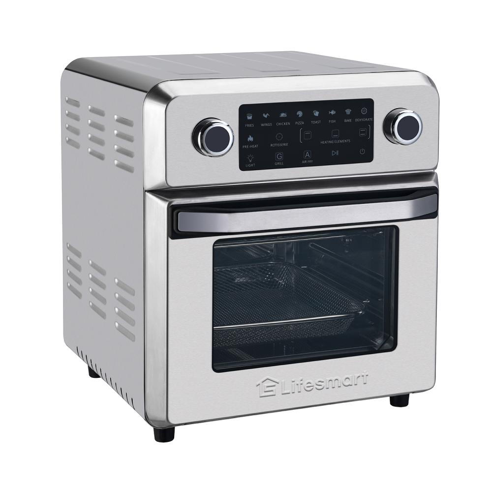 Kalamera 16 qt. White Stainless-Steel Air Fryer Toaster Oven 12 in