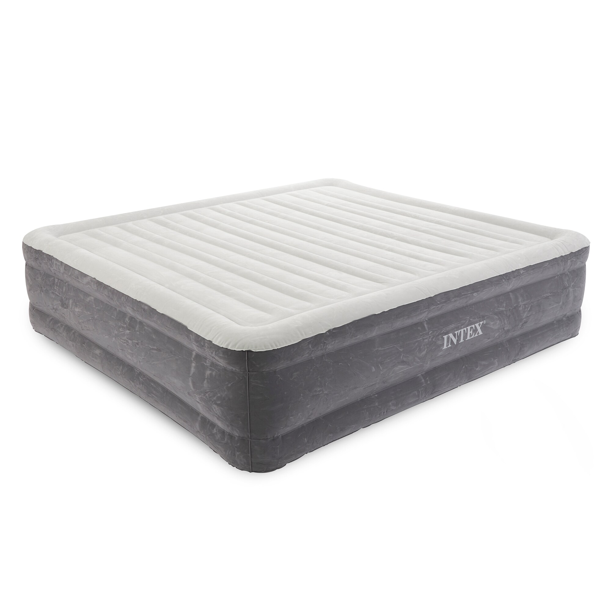 Intex King Size Double High Air Mattress with Built-in Pump, Dura-Beam  Technology, Waterproof, Multiple Colors/Finishes in the Air Mattresses  department at
