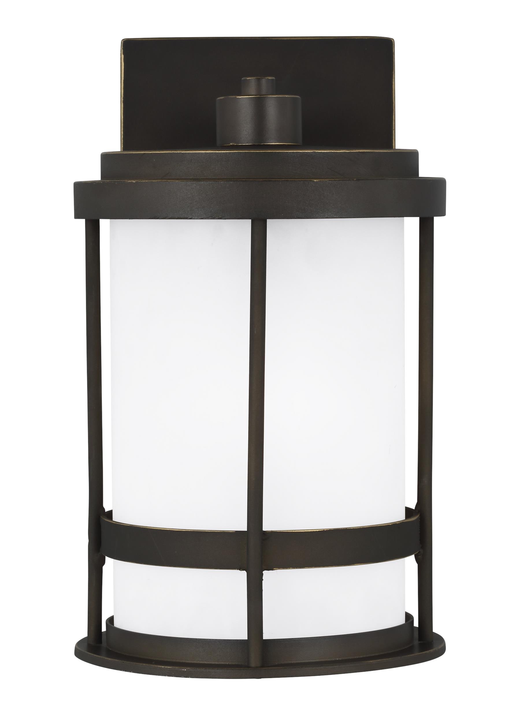 Generation Lighting 8590901D-71 Wilburn 1 -Light 10.25-in H Antique Bronze Hardwired Dark Sky Outdoor Wall Light