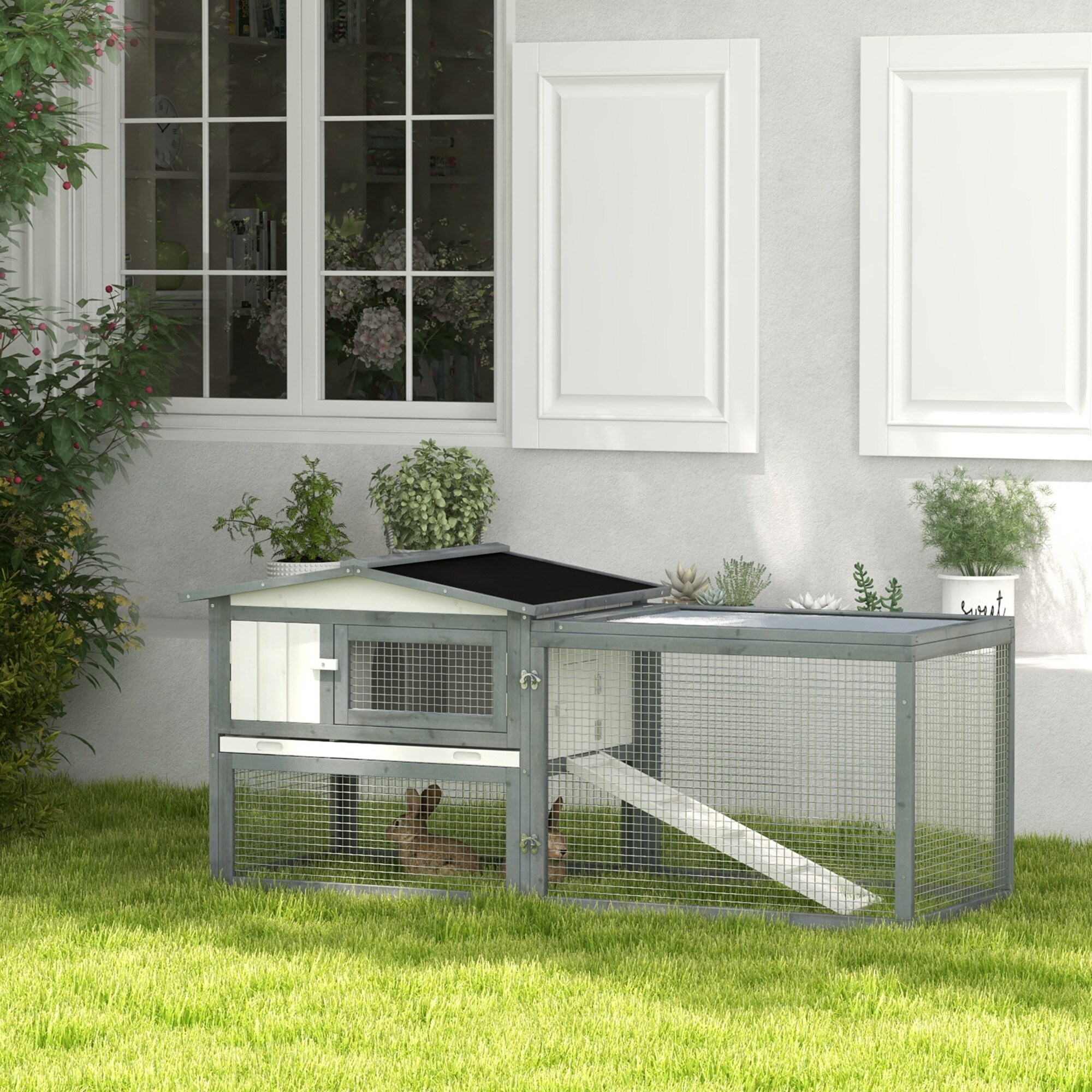 LUXEYARD DS-X-0319PETT180 Chicken-Coops-Rabbit-Hutches - View #2