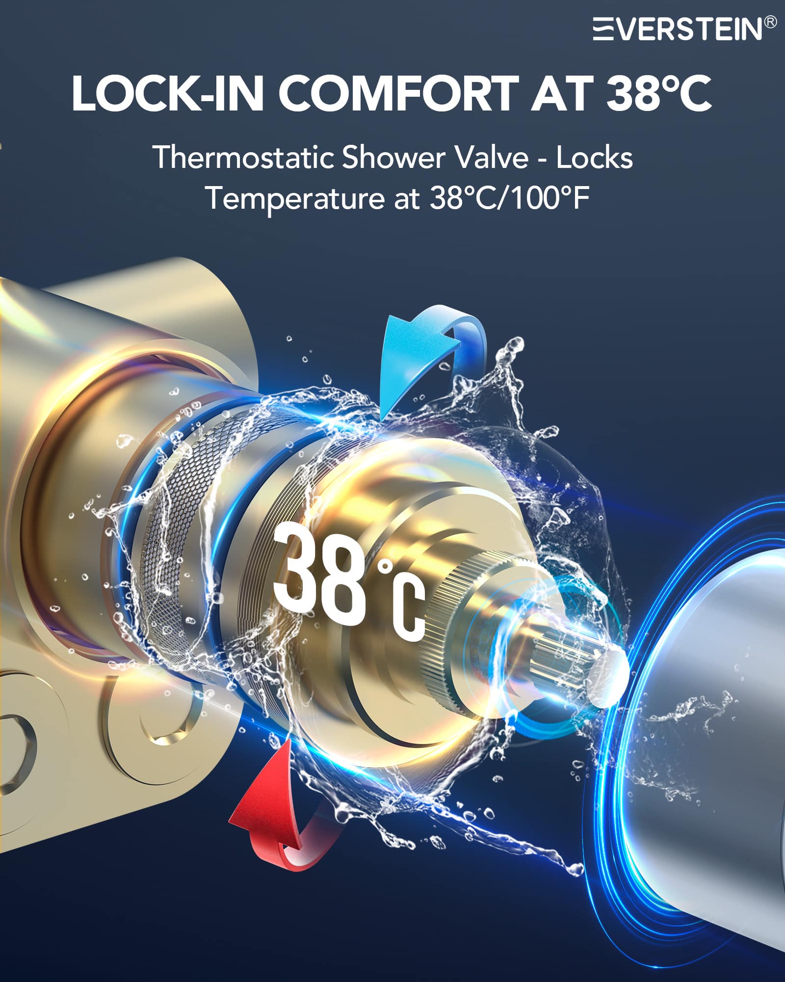 EVERSTEIN SFS-1056-NK20 Tub-Shower-Faucets - View #9