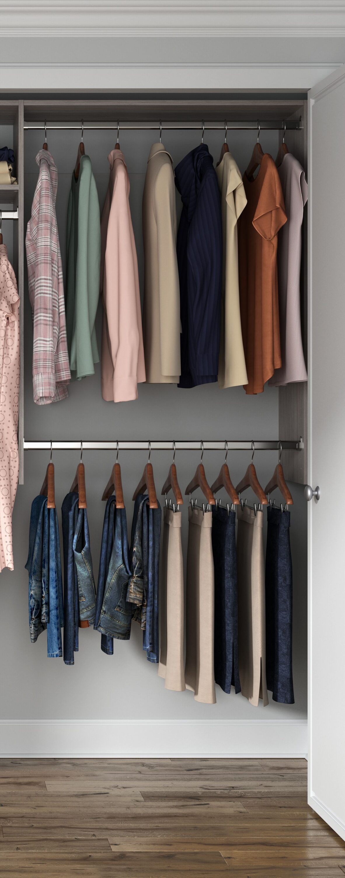 Easy Track OK1448-CG Wood-Closet-Kits - View #7