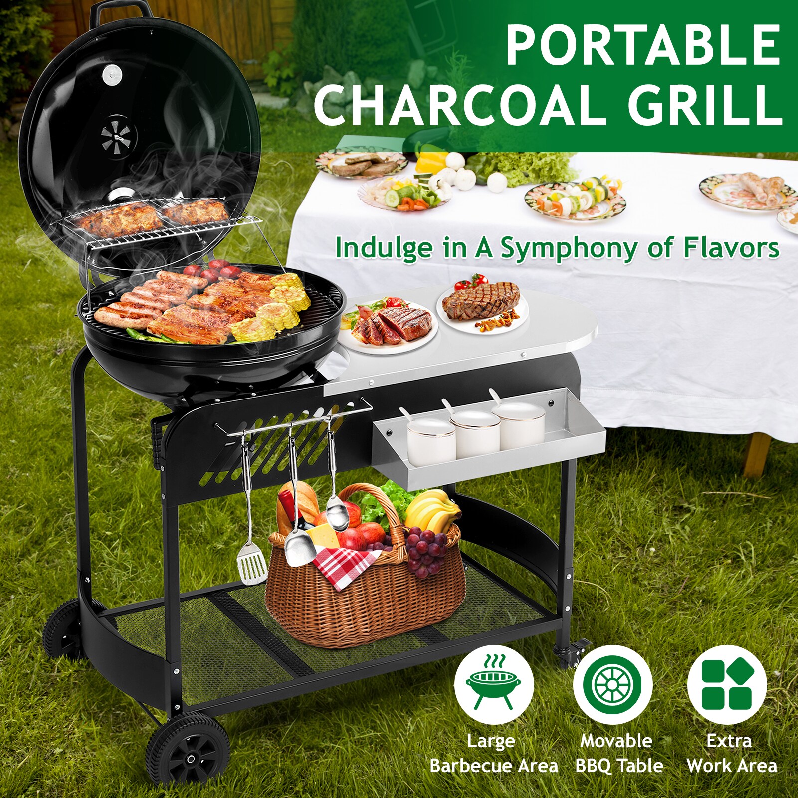 Winado LO1G57000898 Charcoal-Grills - View #7