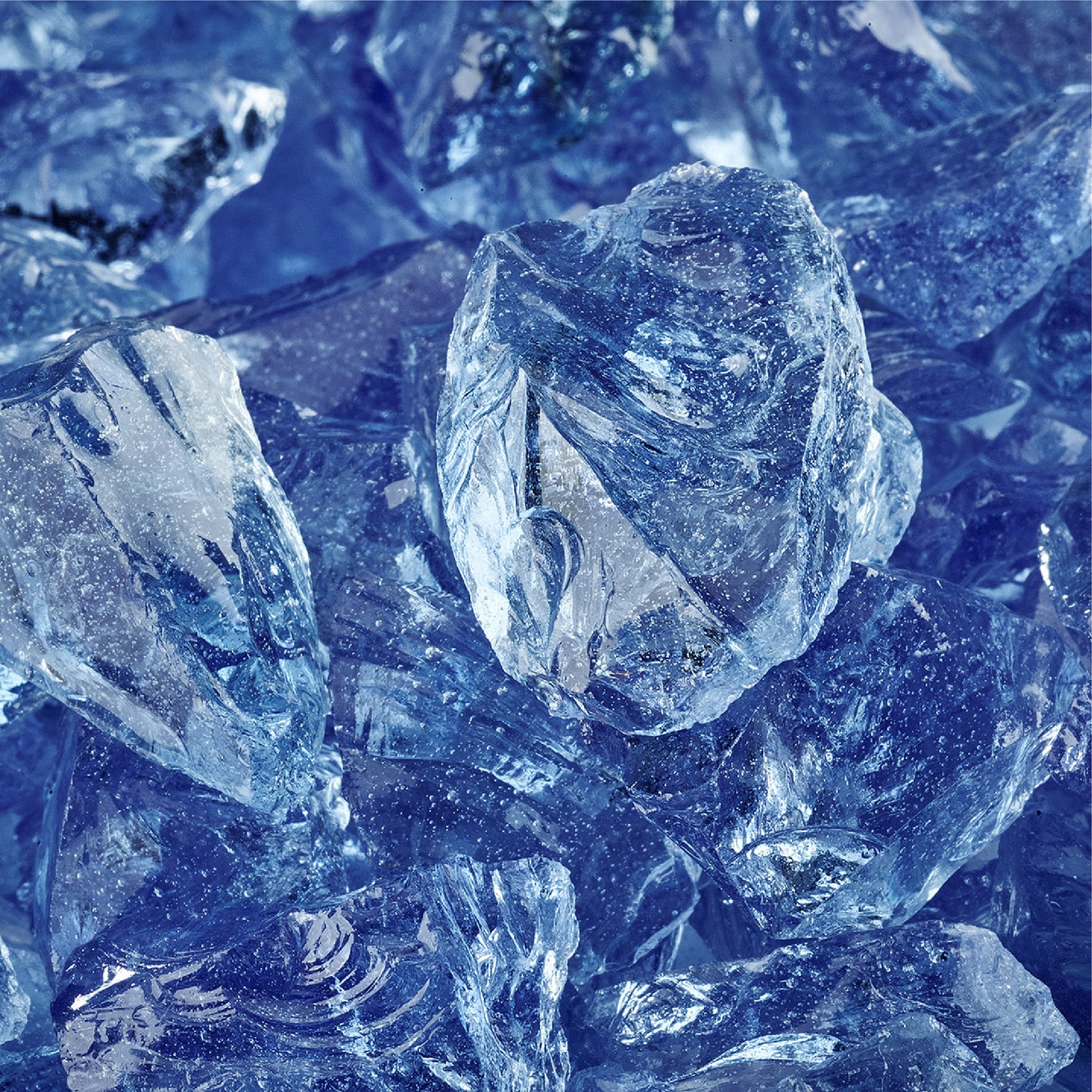 Yard Elements 22-ZECI-Y9V8 Lake Tahoe Blue- Crushed Fire Glass For Indoor and Outdoor Fire Pits or Fireplaces 10 Pounds 1/2 Inch- 3/4-in