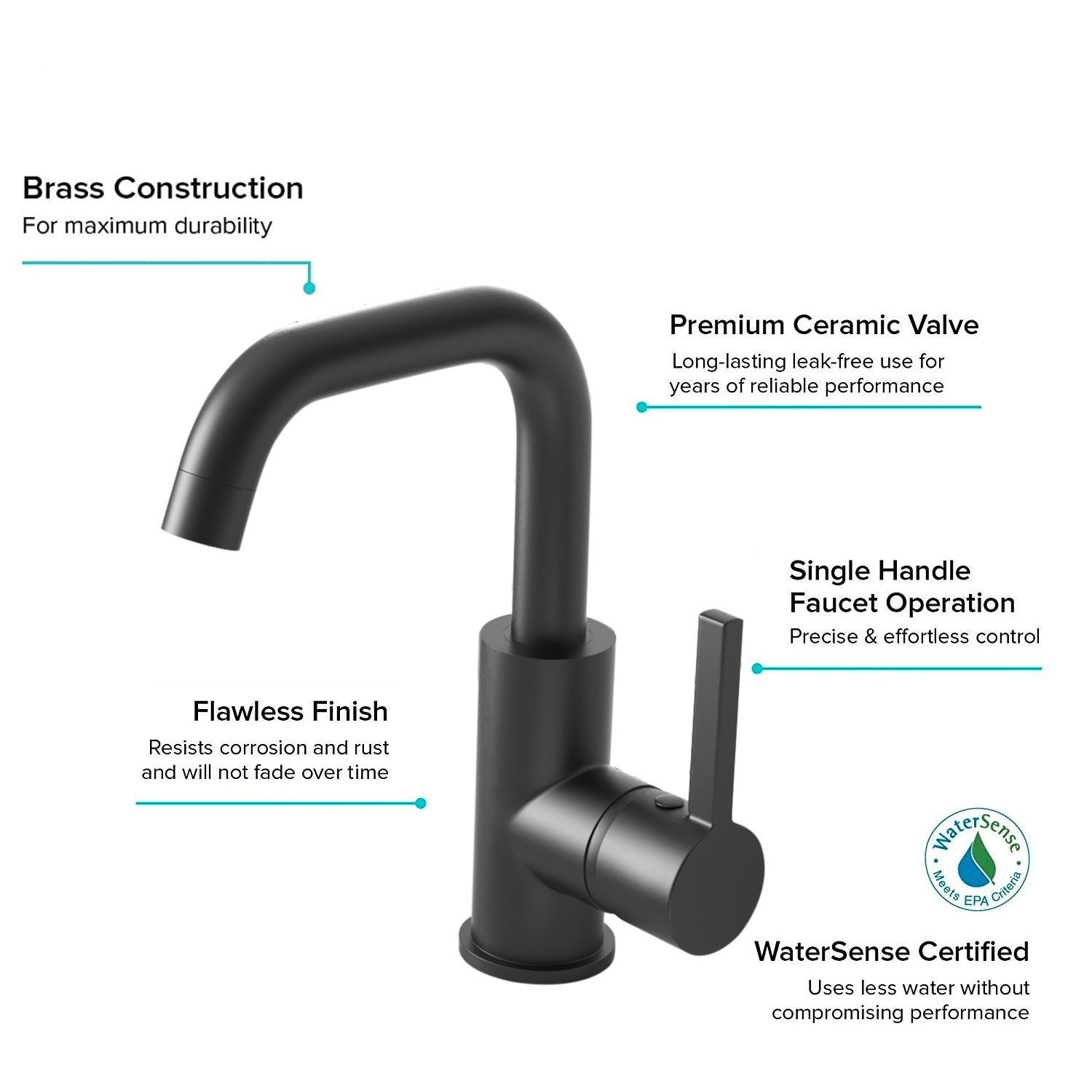 YZZY US-JAT-B-302BLA Lavatory-Faucets - View #10