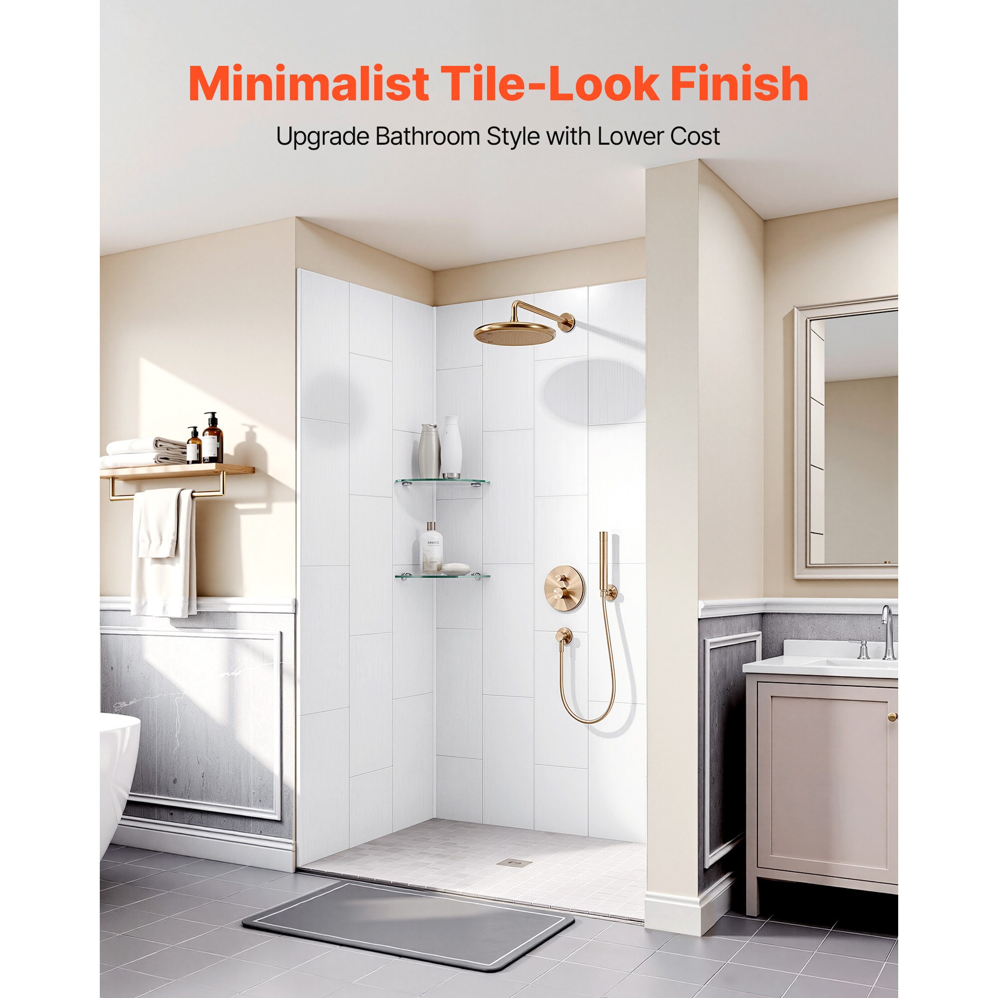 VEVOR SCBKLYQHZWHJ17197V0 Shower-Wall-Surrounds - View #7