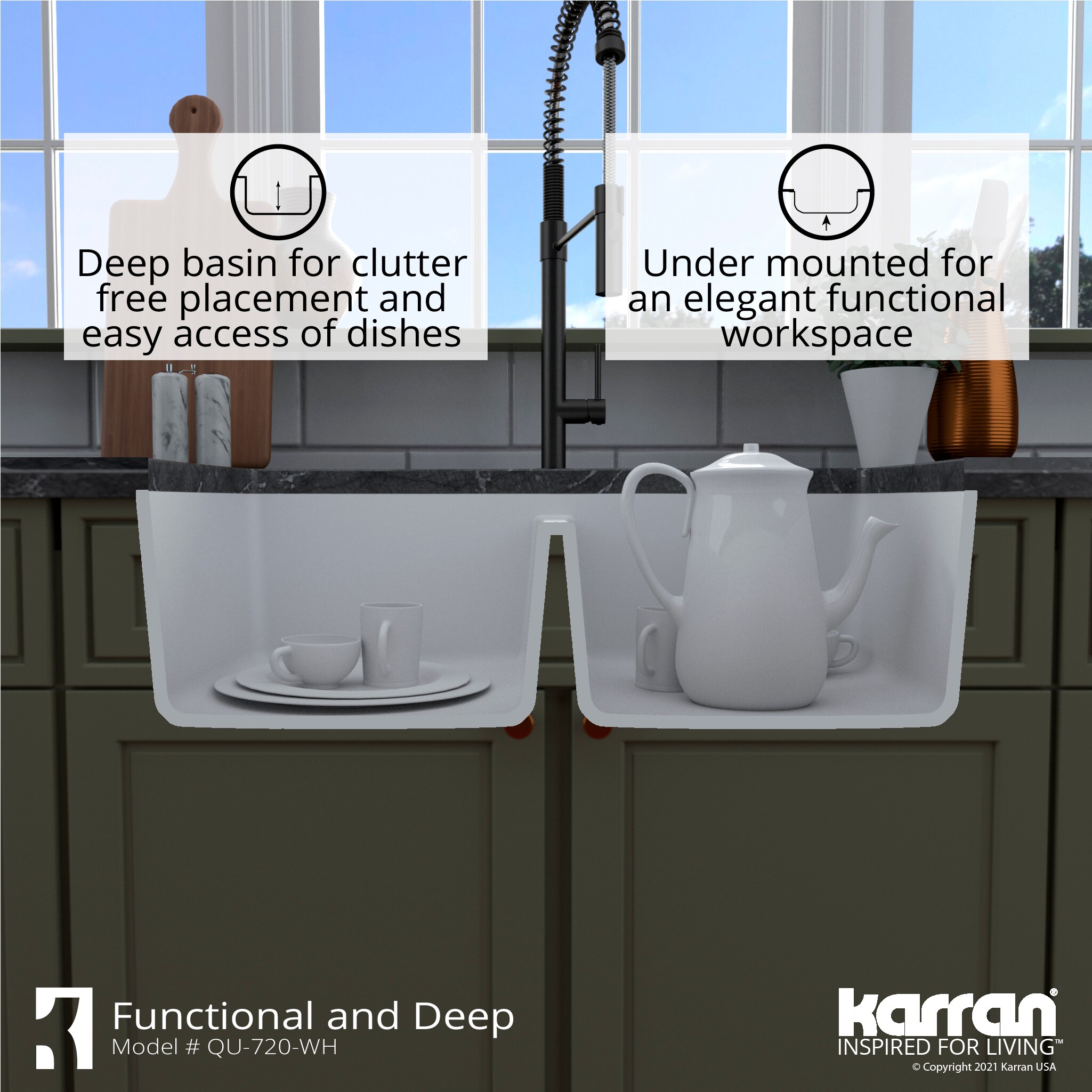 Karran QU-720-WH Kitchen-Sinks - View #9