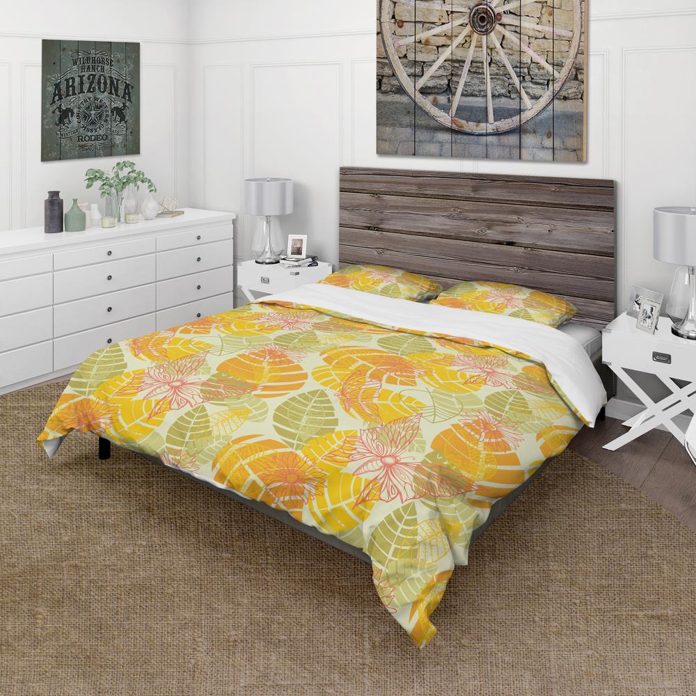 Designart BED19199-K 3 -Piece Blue King Duvet cover Set