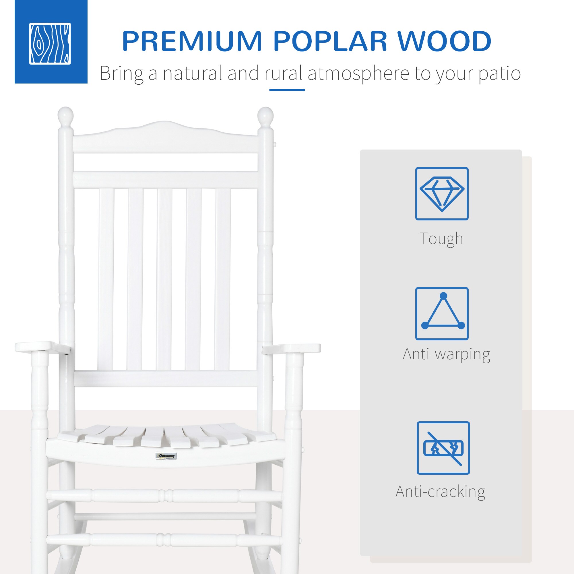 Outsunny 84B-737WT Patio-Chairs - View #6