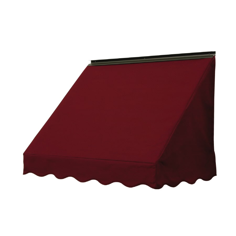 NuImage Awnings 37X5X36463103X 3700 36-Inches Wide x 18-Inches Projection x 23-Inches Height Fabric Burgundy (4631) Solid Fixed Window Awning