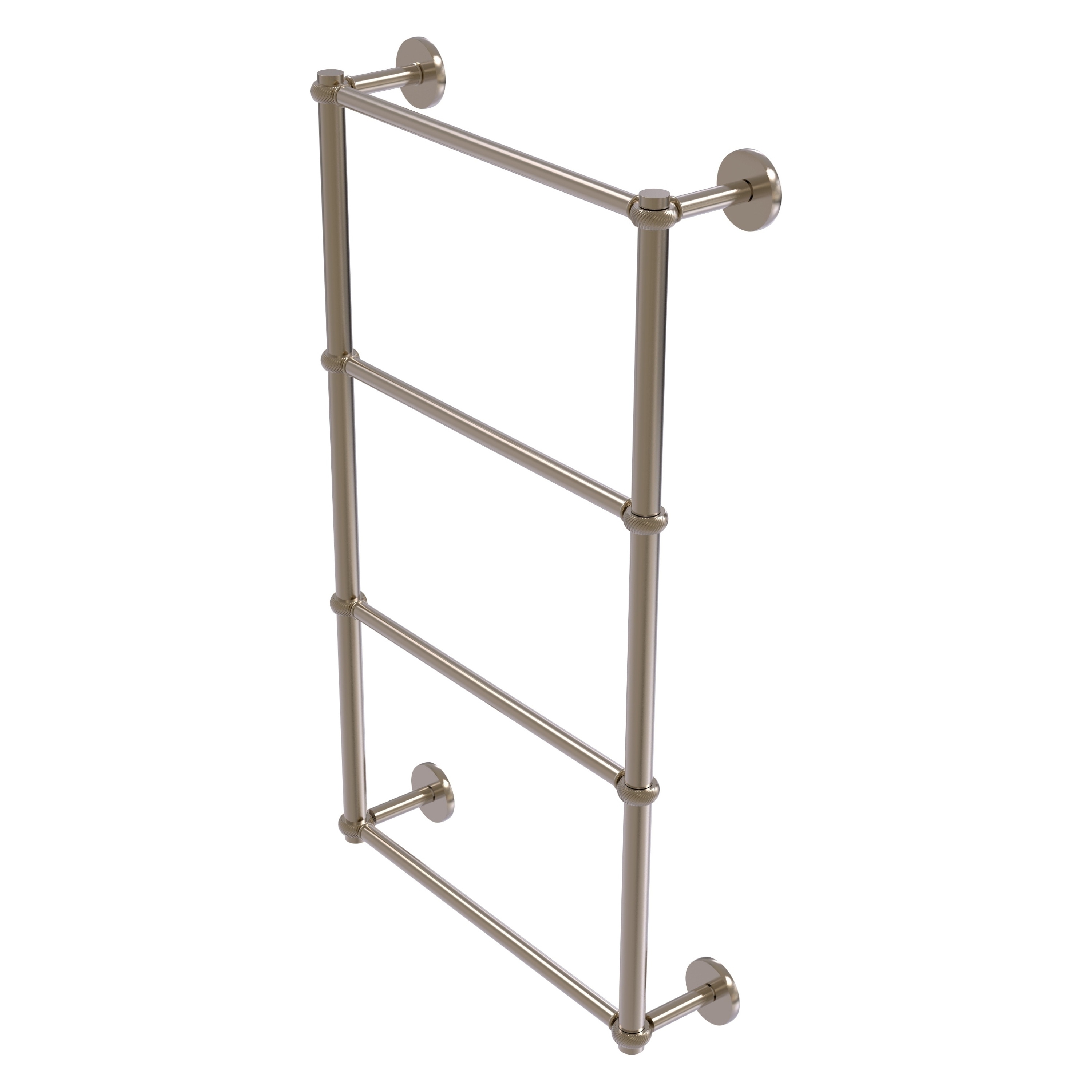 Allied Brass P1000-28T-24-PEW Prestige Skyline 24-in double Antique Pewter Wall mount 4-tier Towel Bar