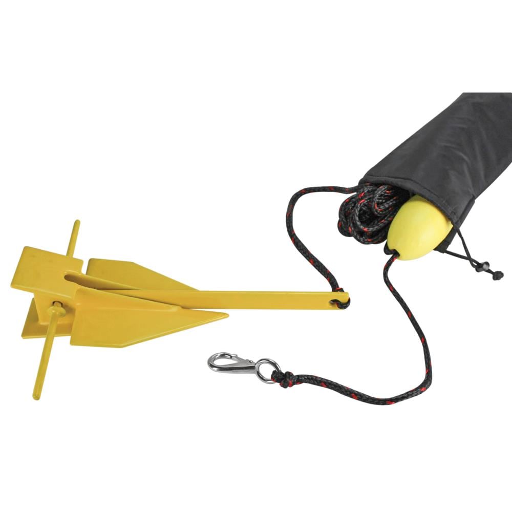 Extreme Max 3006.6708 BoatTector Complete PWC Fluke Anchor Kit with Rope and Marker Buoy