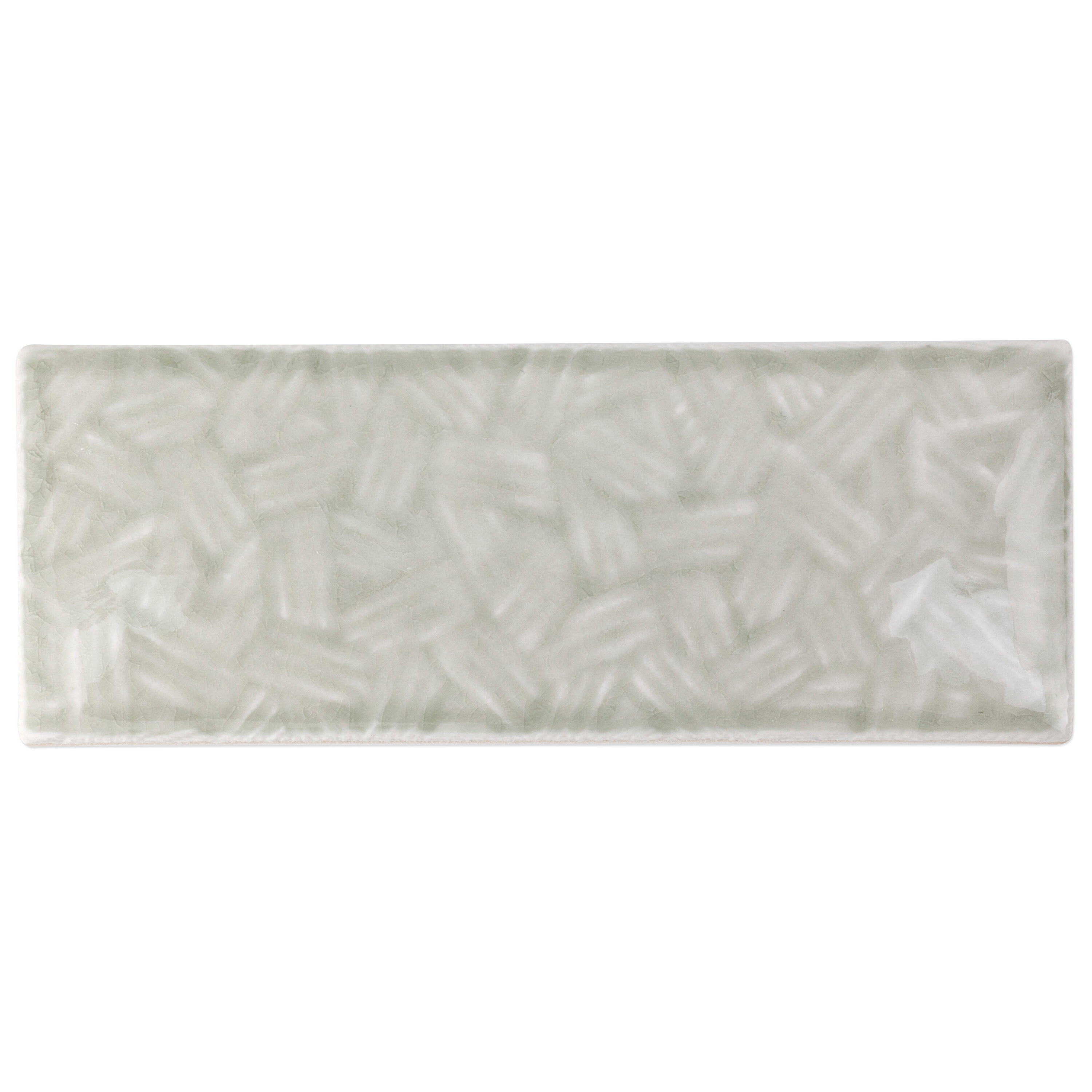 Artmore Tile EXT3RD102620 Sample - Cuban Grigio 3-in x 8-in Polished Ceramic Brick look Floor and Wall Tile