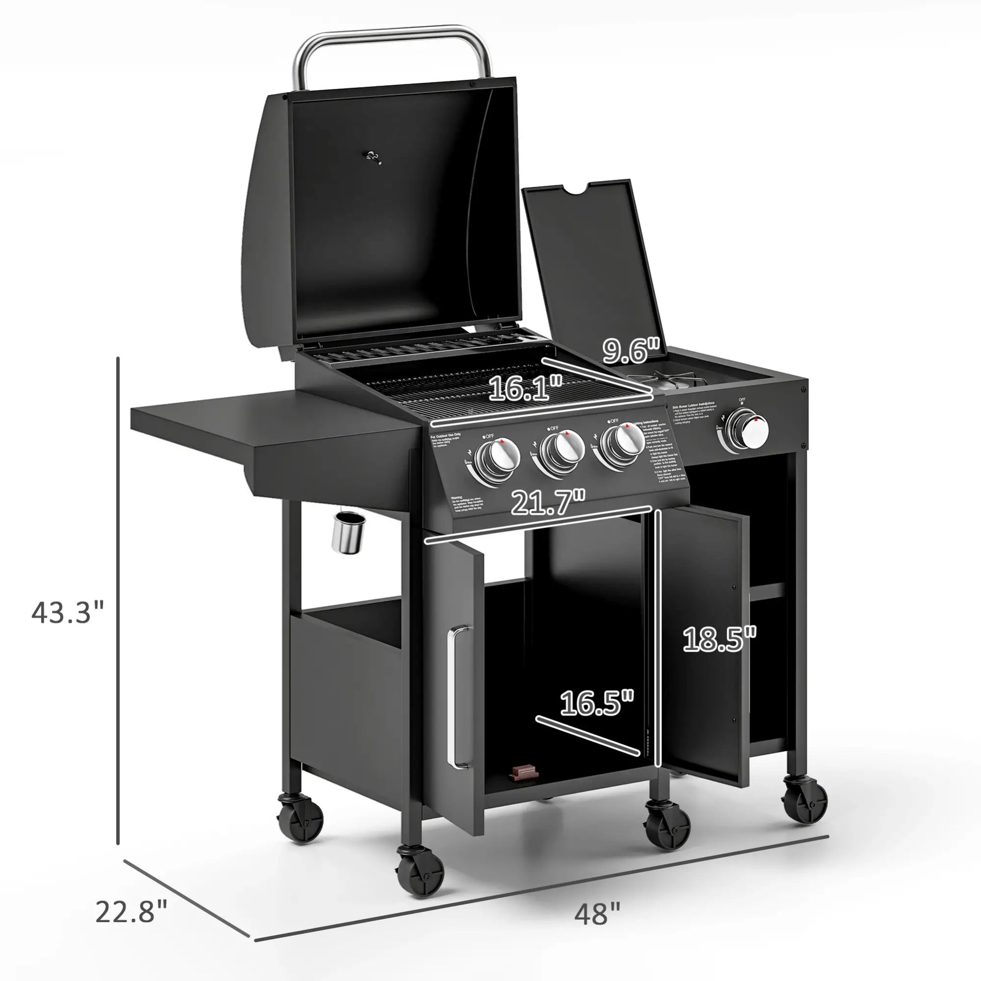 Siavonce XHP420844 Gas-Grill - View #8